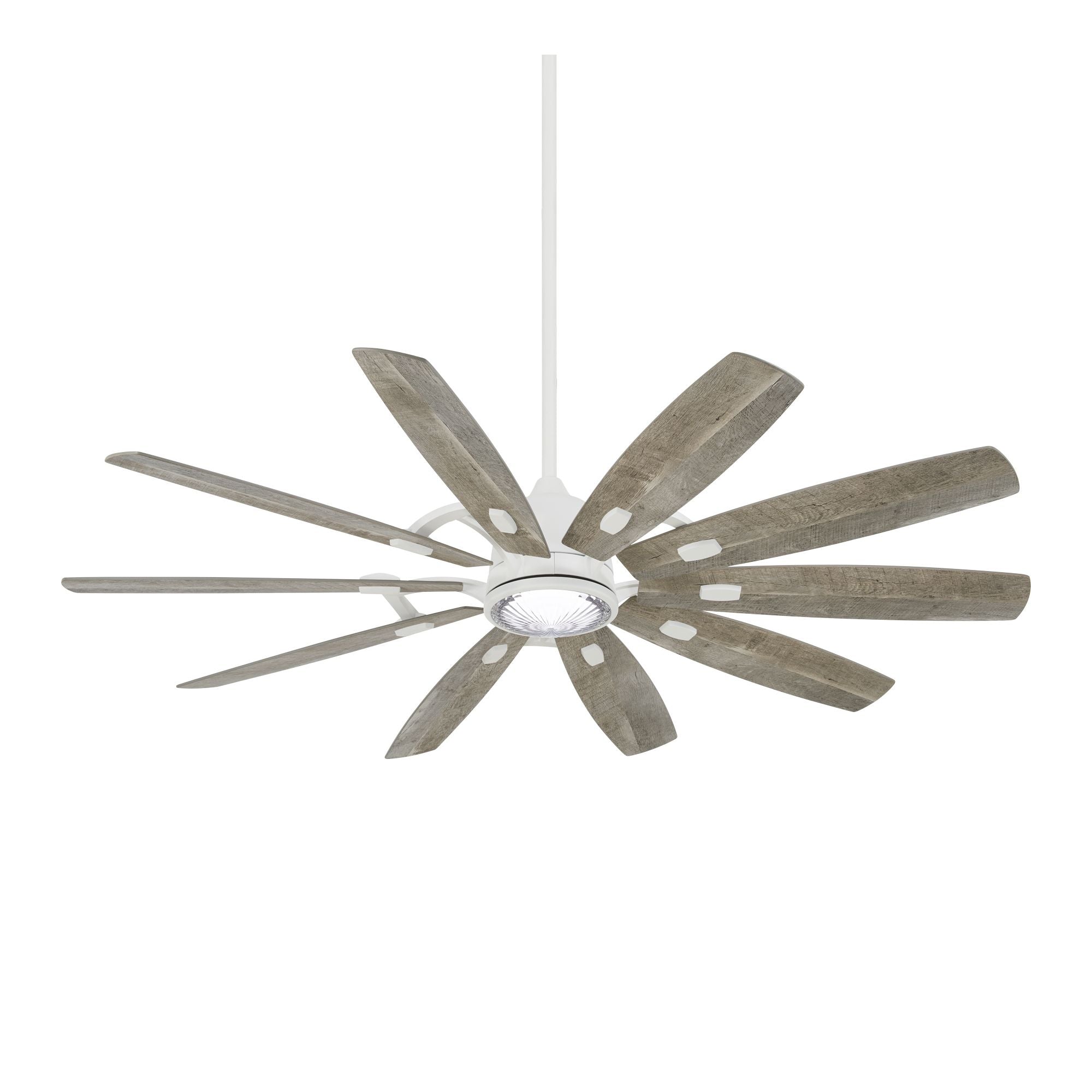 Barn 65" LED Smart Ceiling Fan with Remote, Flat White - Bees Lighting