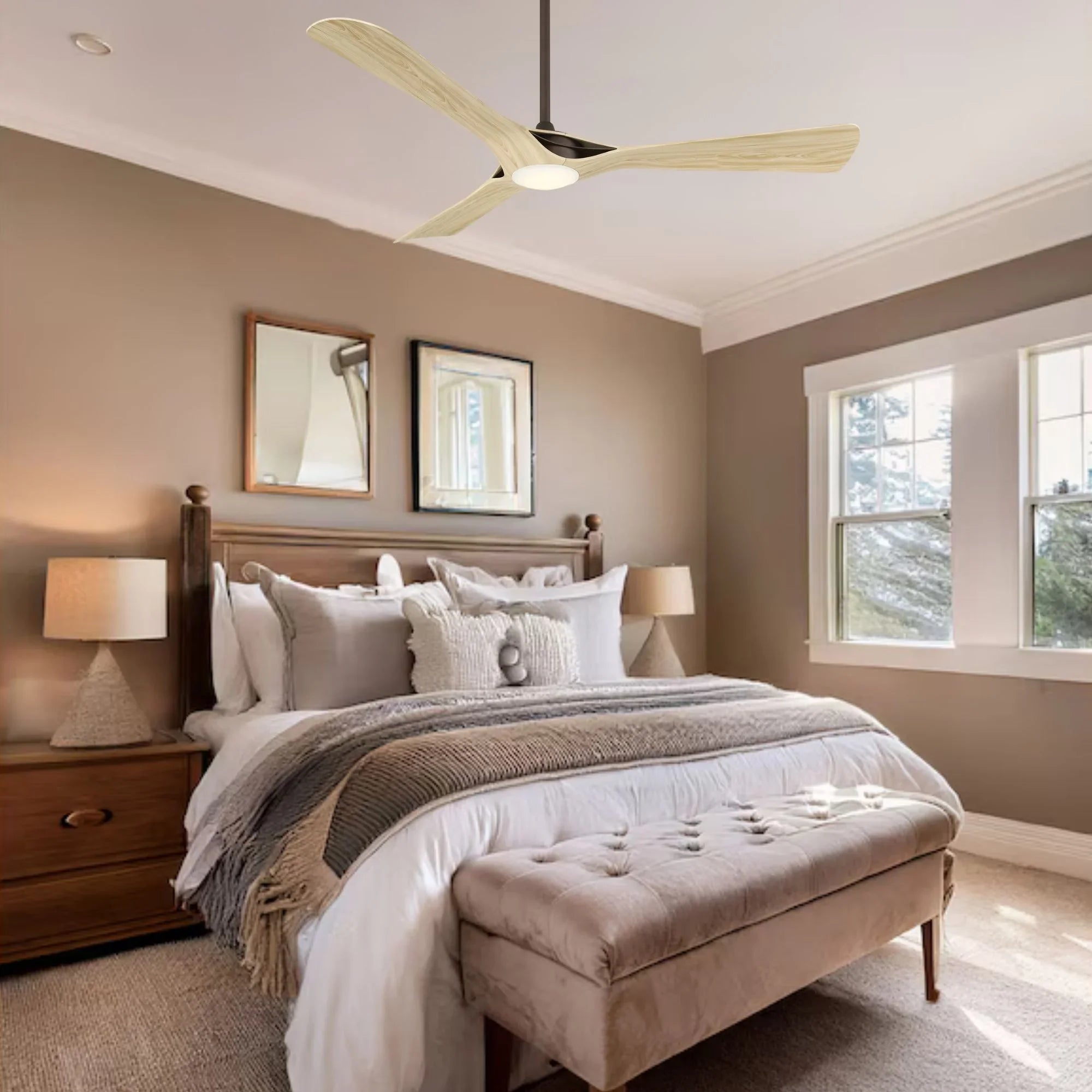 Bridge 60" Bronze LED Smart Ceiling Fan