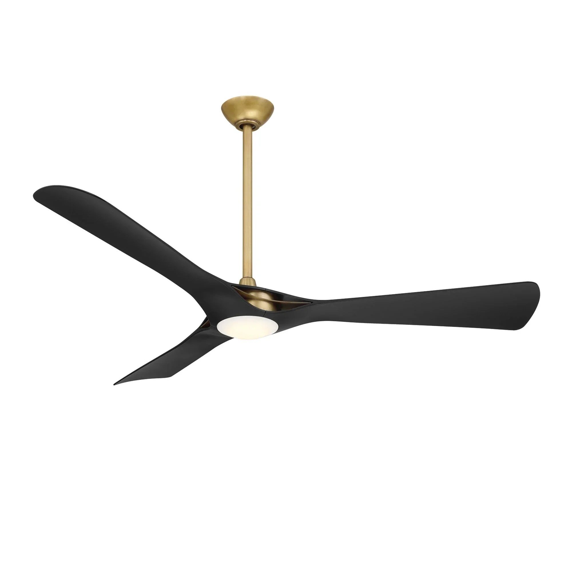 Bridge 60" Brass & Black Coal LED Smart Ceiling Fan