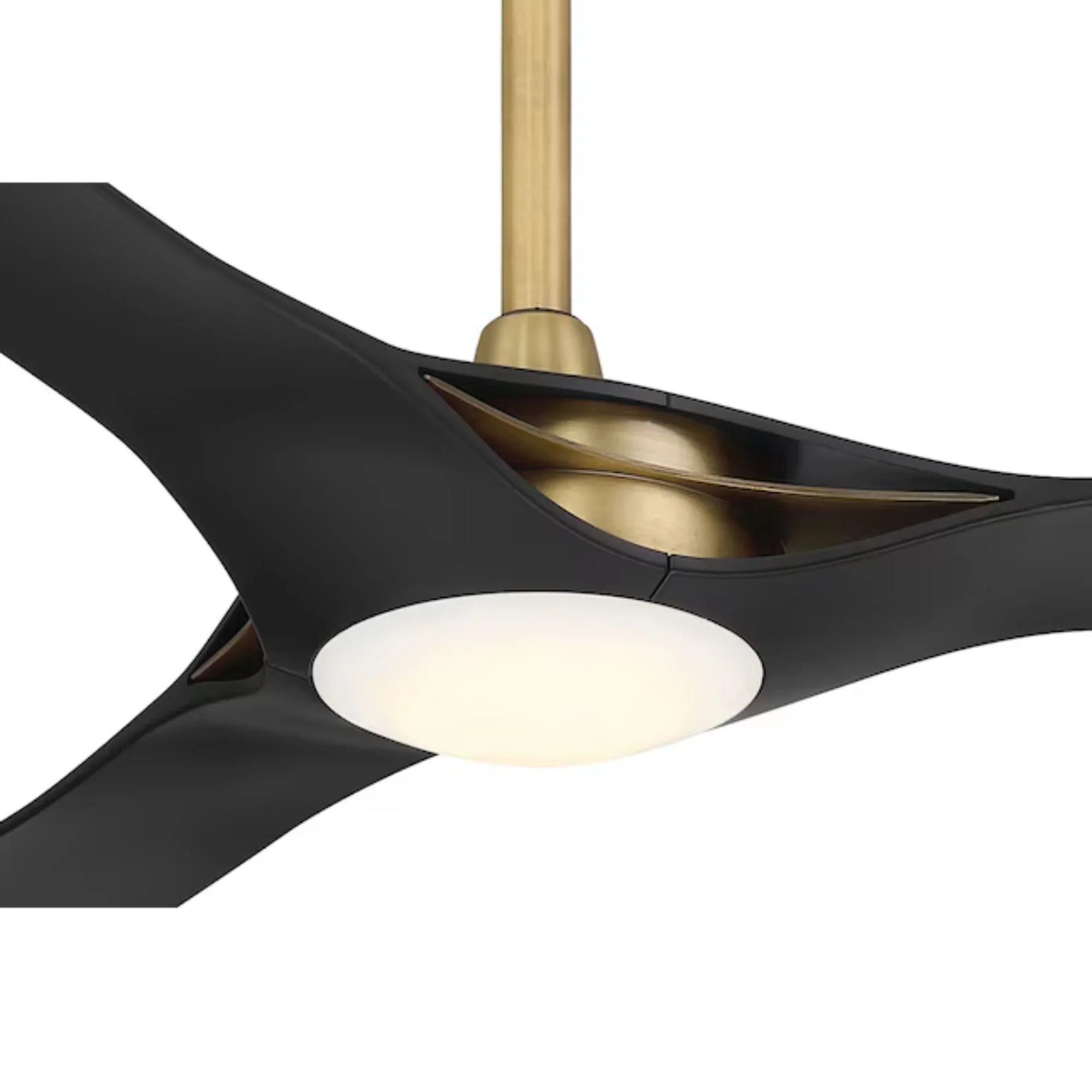 Bridge 60" Brass & Black Coal LED Smart Ceiling Fan