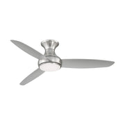 Concept III 54" Nickel Outdoor Hugger LED Smart Ceiling Fan