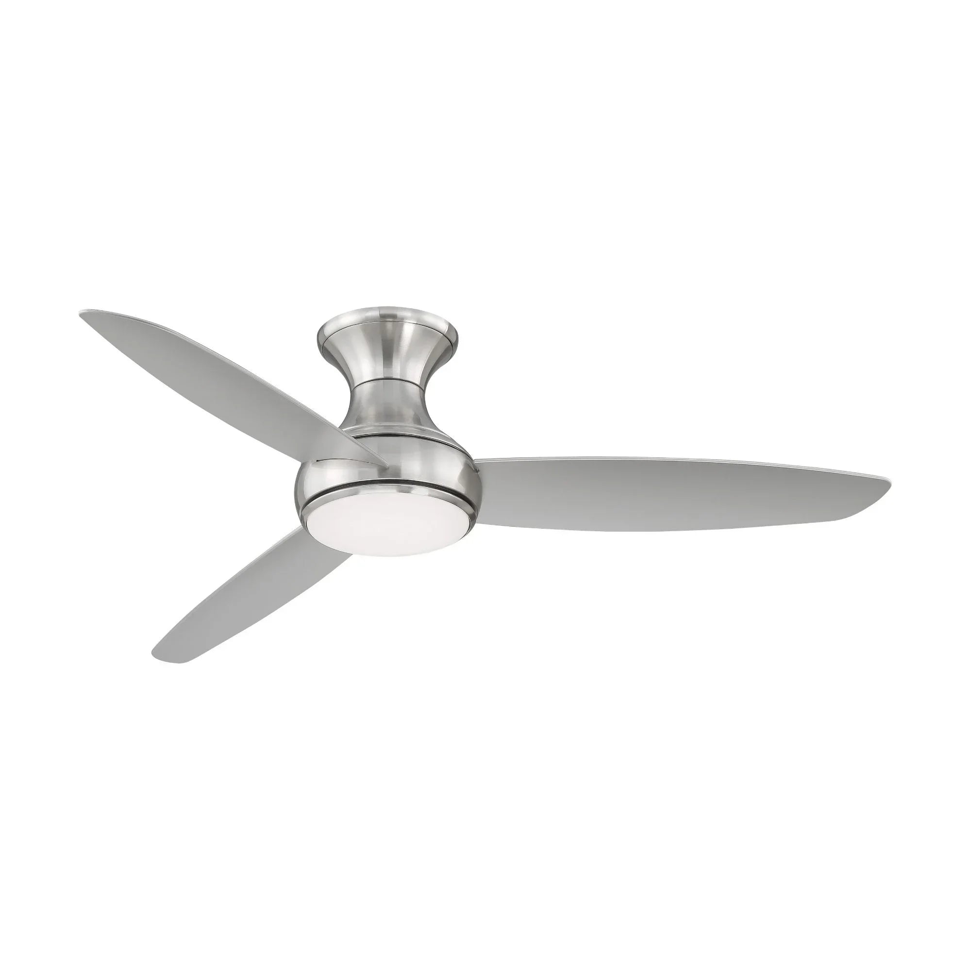 Concept III 54" Nickel Outdoor Hugger LED Smart Ceiling Fan