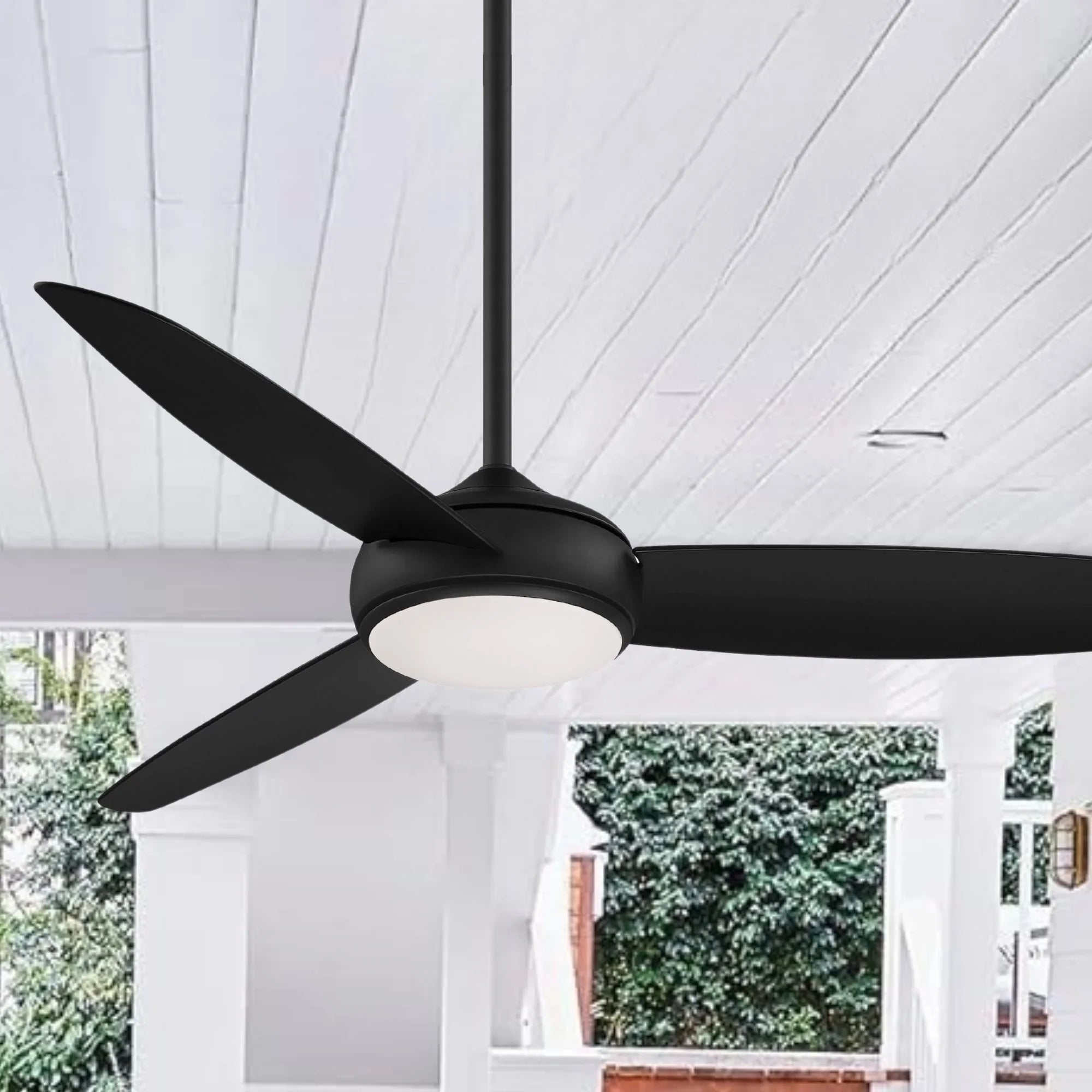 Concept IV 54" Black Coal Outdoor LED Smart Ceiling Fan