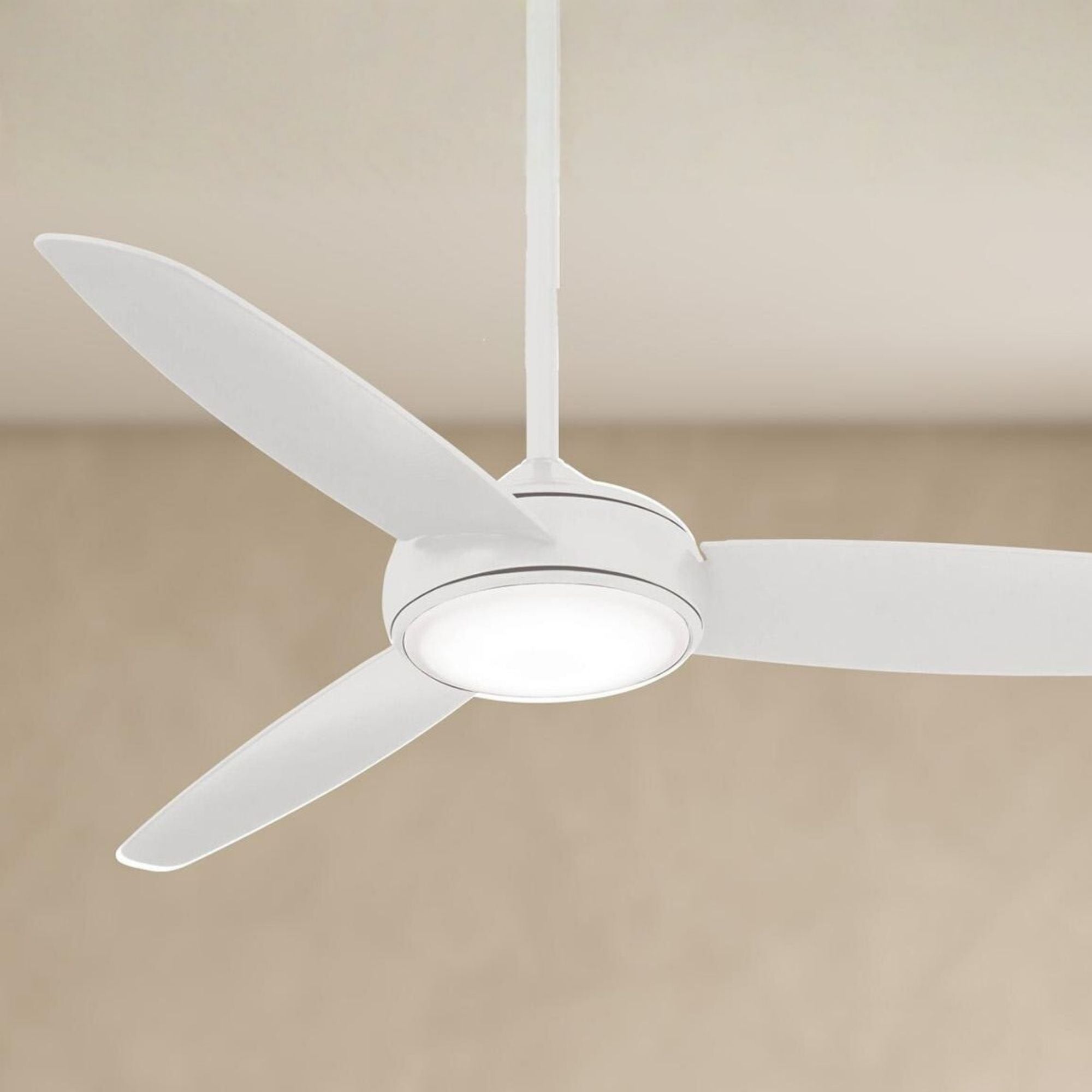 Concept IV 54" White Outdoor LED Smart Ceiling Fan