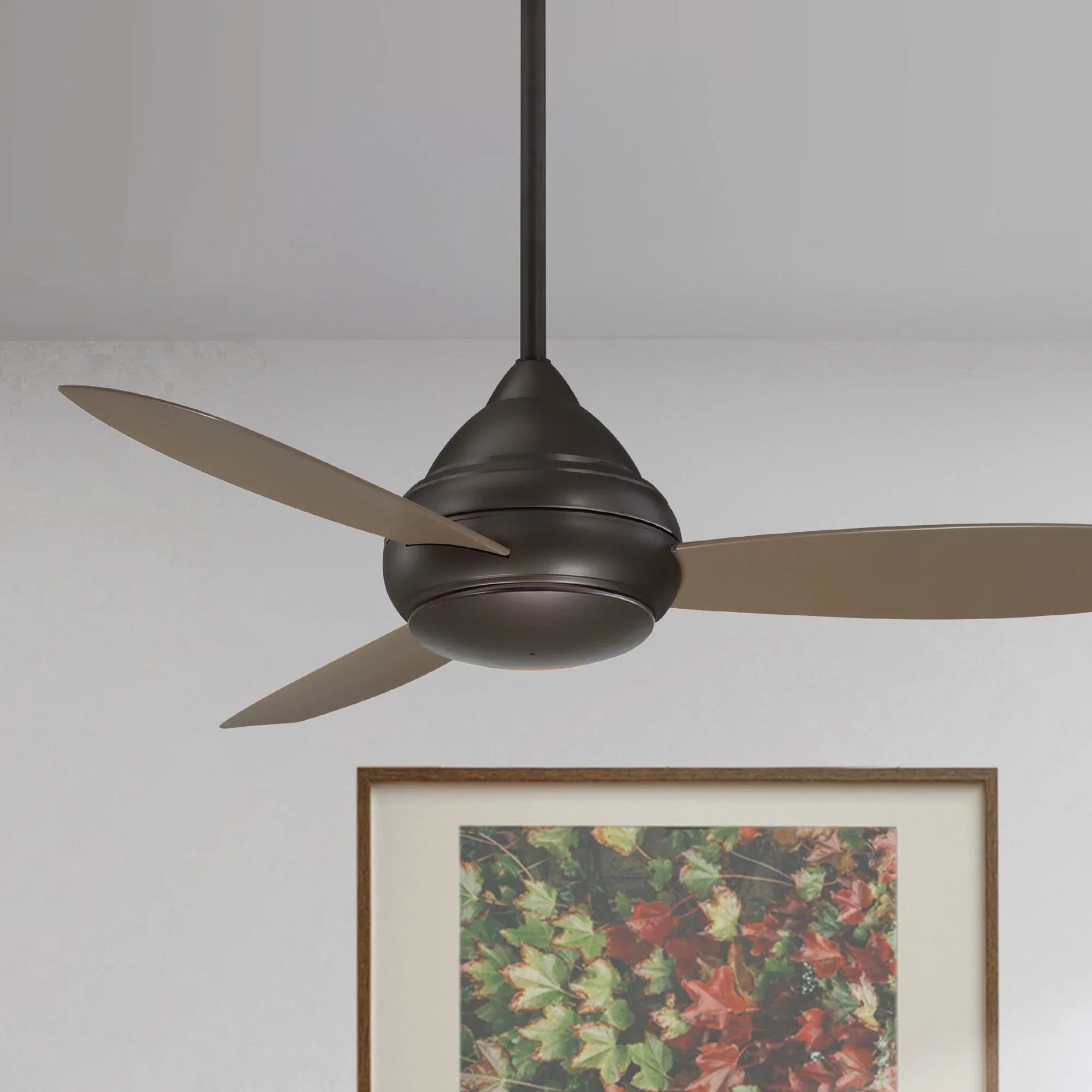 Concept I Wet 52" Bronze LED Outdoor Ceiling Fan with Wall Control