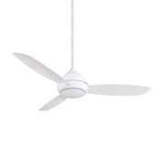 Concept I Wet 58" White LED Outdoor Ceiling Fan with Wall Control