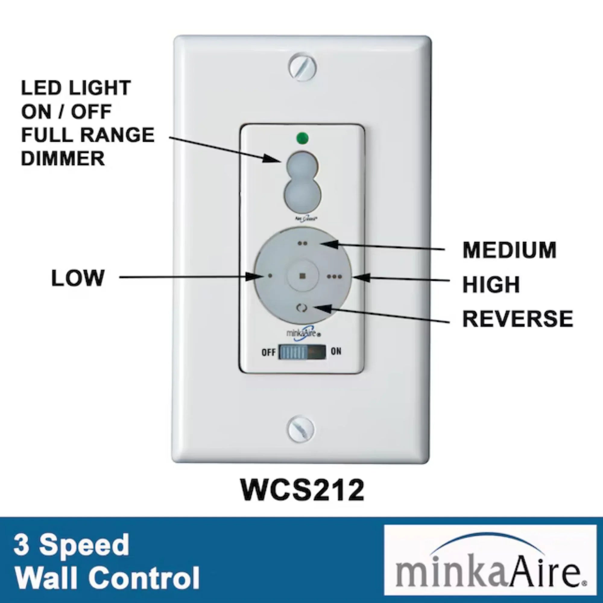 Concept I Wet 58" White LED Outdoor Ceiling Fan with Wall Control