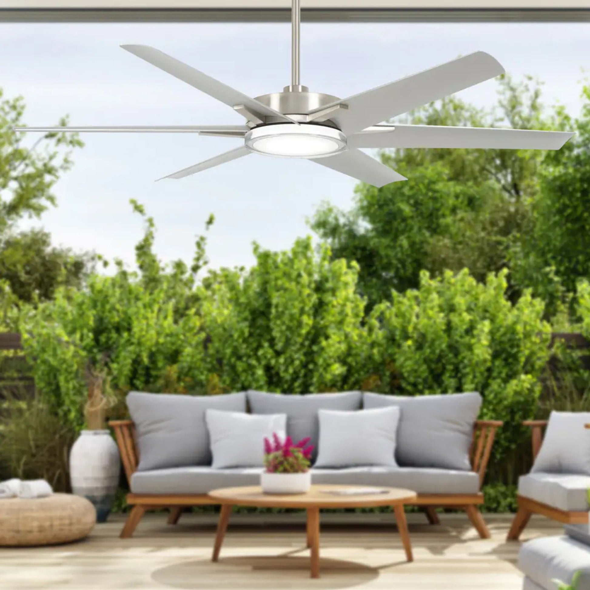 Deco 65" Outdoor LED Ceiling Fan - Bees Lighting