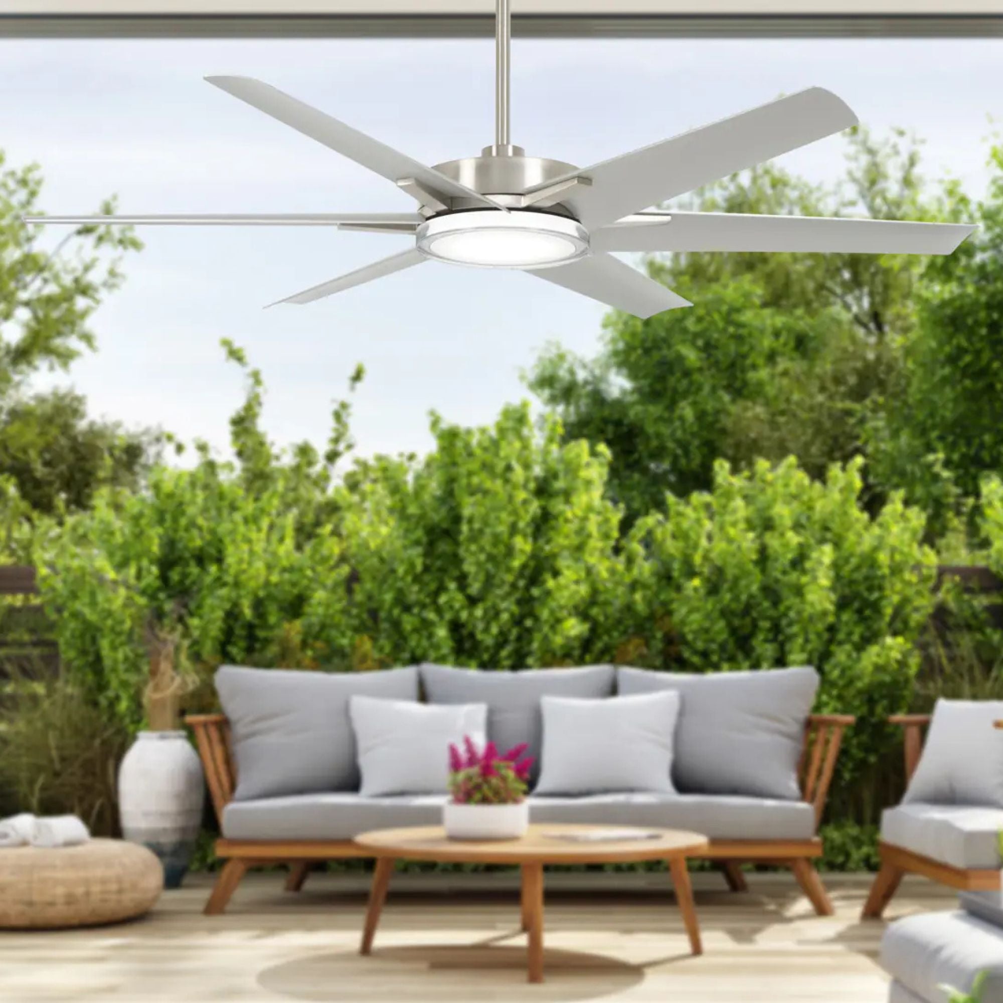 Deco 65" Outdoor LED Ceiling Fan - Bees Lighting