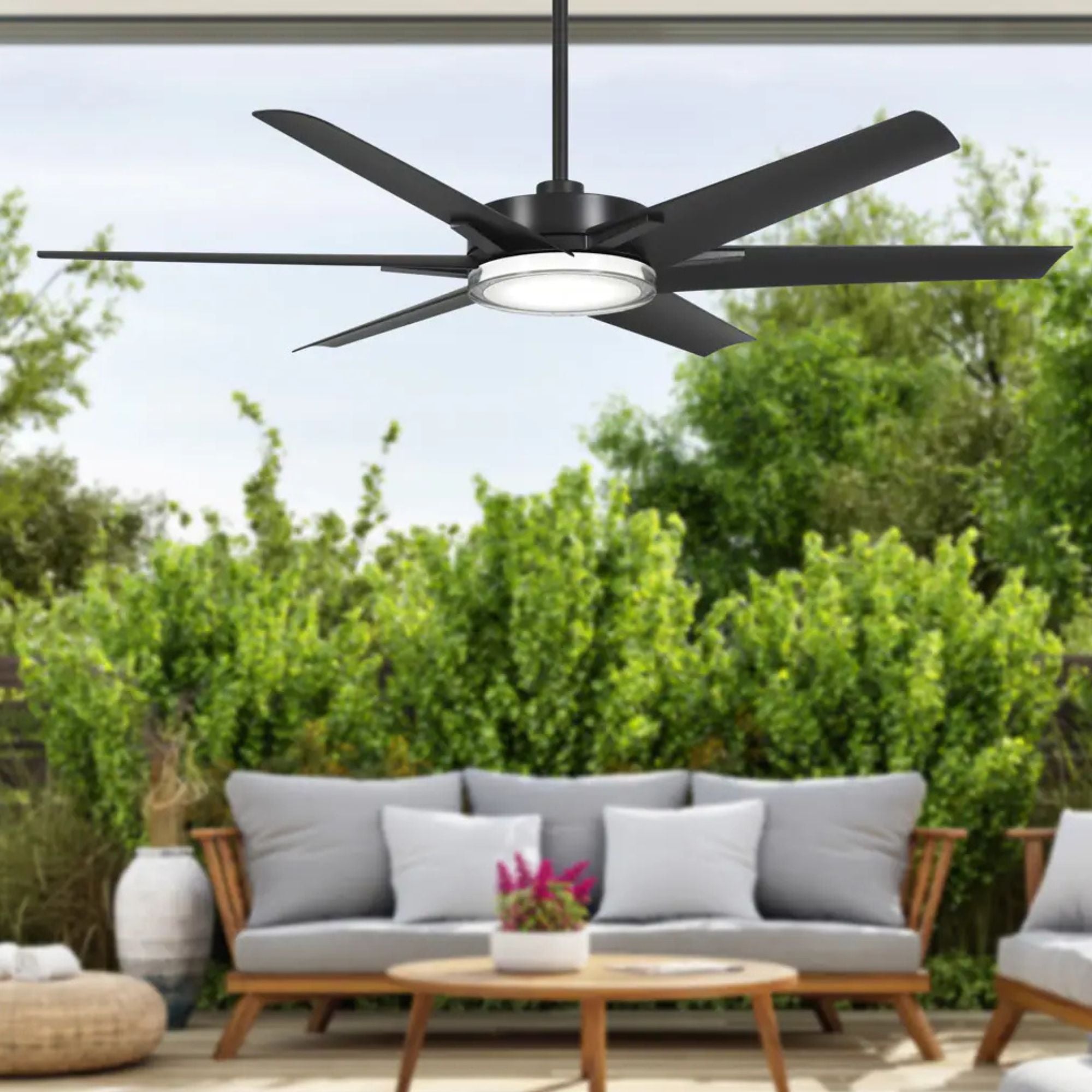 Deco 65" Outdoor LED Ceiling Fan - Bees Lighting