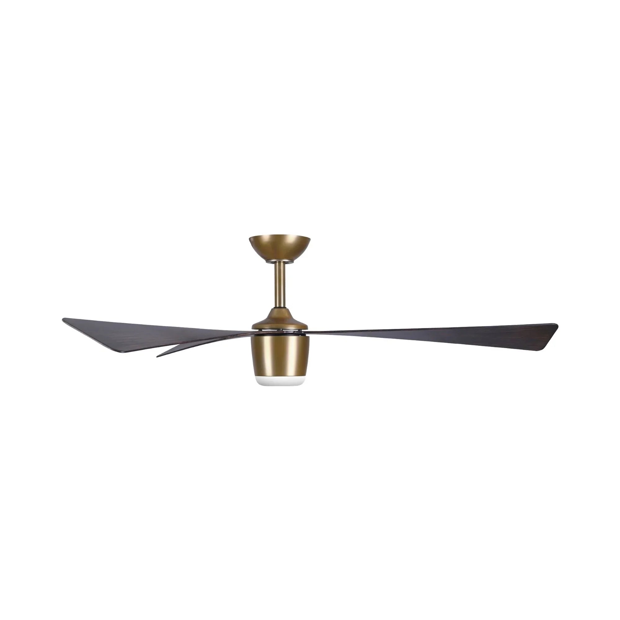 Elavan 52" Legacy Brass LED Ceiling Fan with Remote