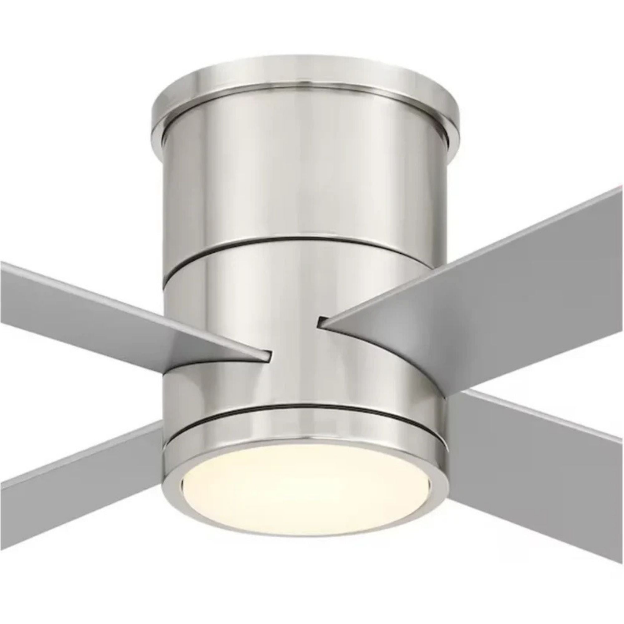 Falco Flush 54" LED Flush Mount Ceiling Fan, Brushed Nickel