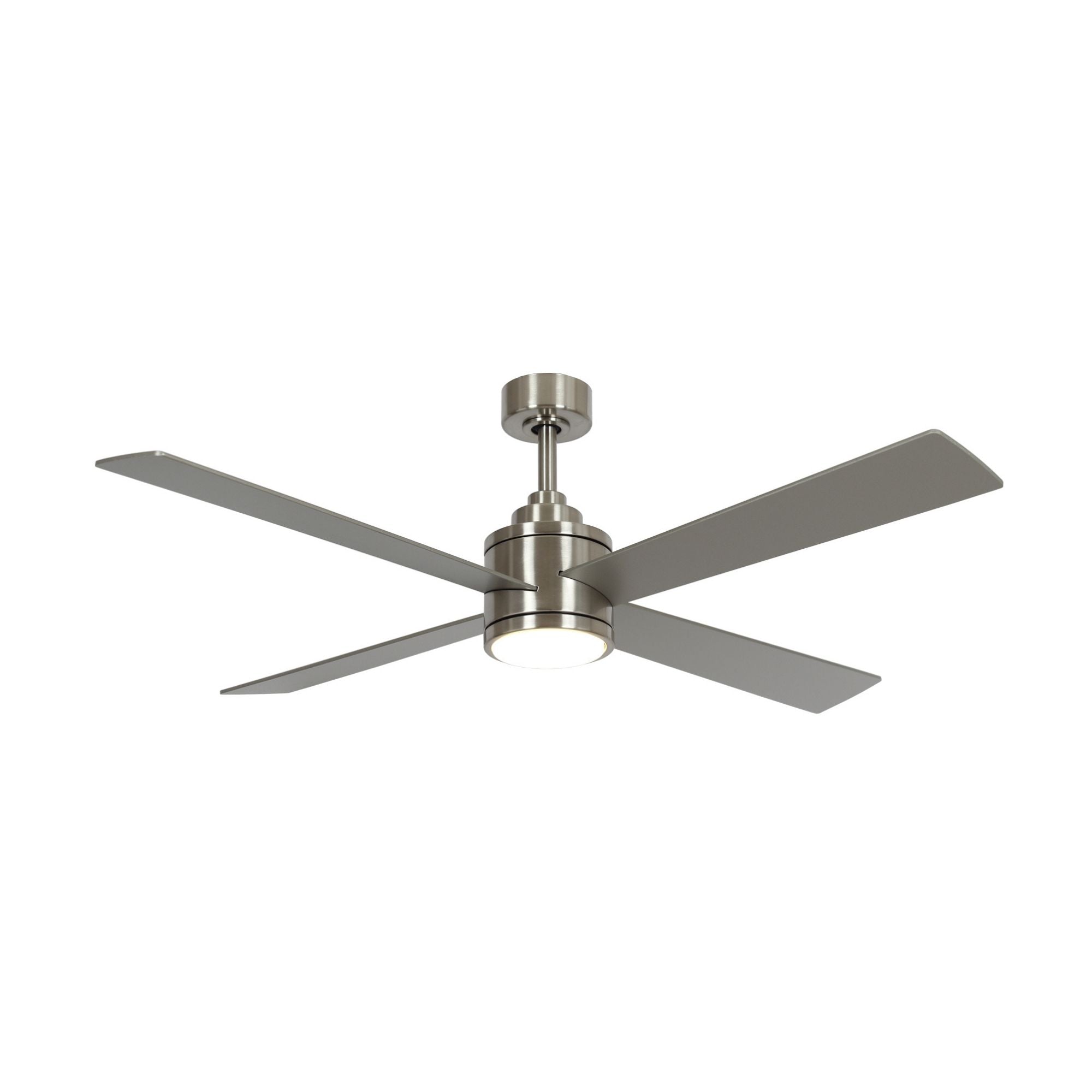 Falco 54" LED 4-Blades Ceiling Fan with Remote, Brushed Nickel