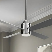 Falco 54" LED 4-Blades Ceiling Fan with Remote, Brushed Nickel