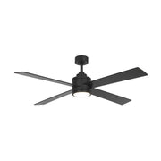 Falco 54" LED 4-Blades Ceiling Fan with Remote, Black Coal