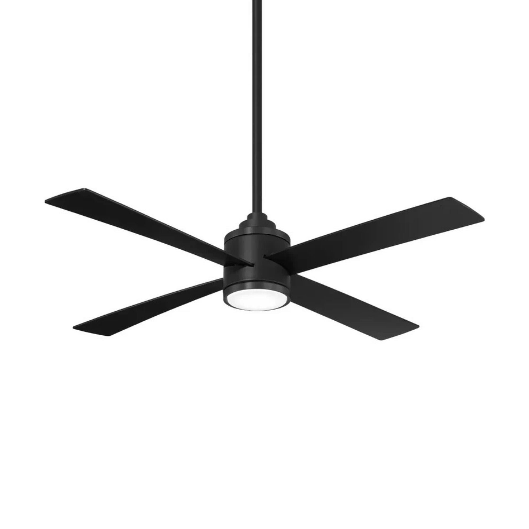 Falco 54" LED 4-Blades Ceiling Fan with Remote, Black Coal