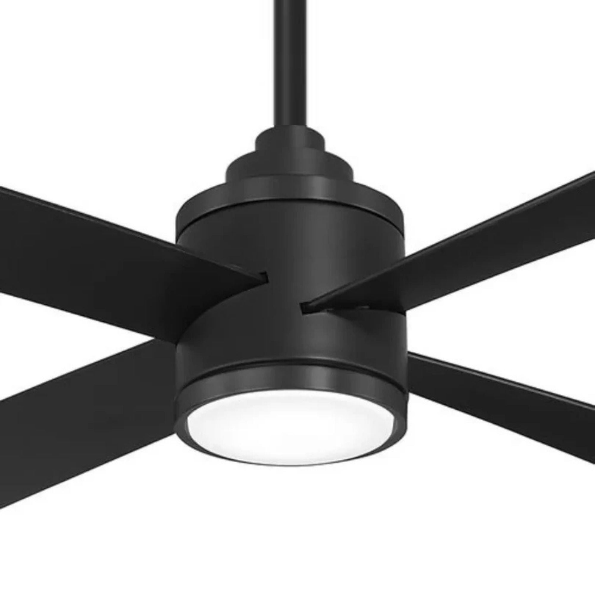 Falco 54" LED 4-Blades Ceiling Fan with Remote, Black Coal