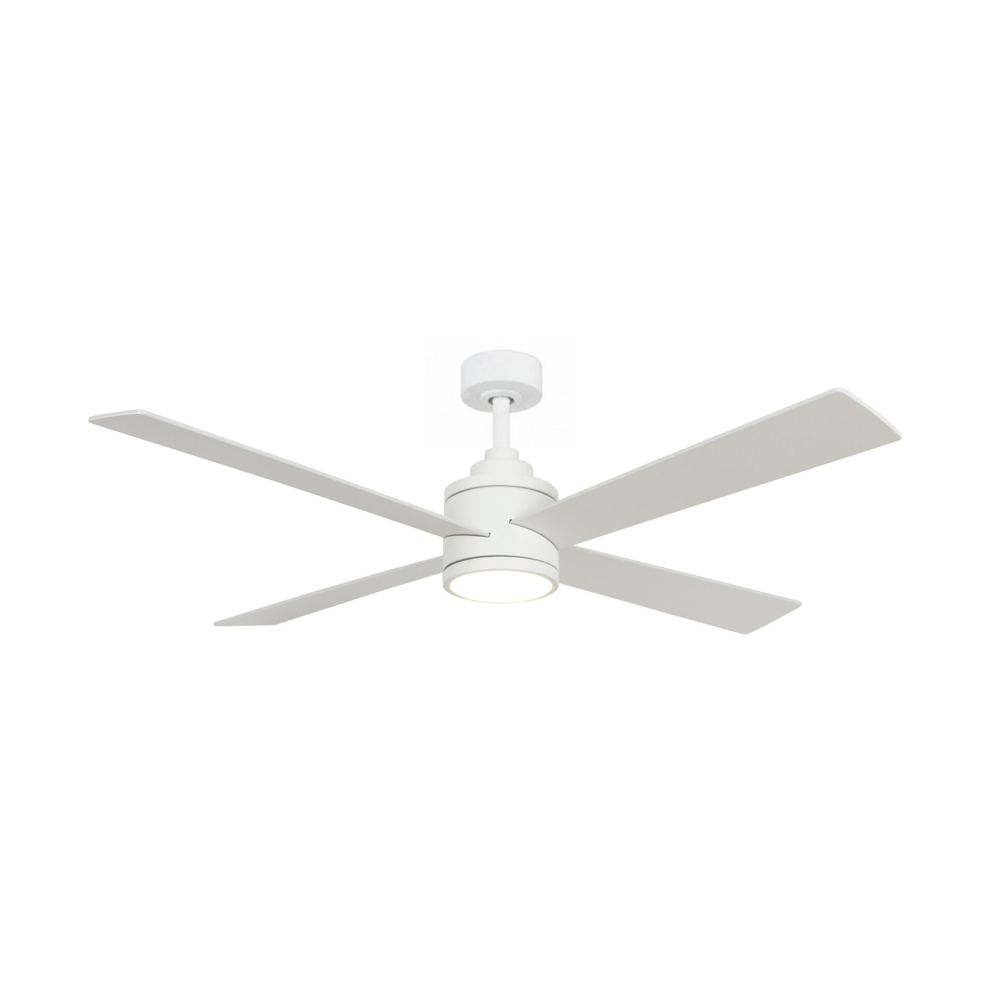 Falco 54" LED 4-Blades Ceiling Fan with Remote, Flat White