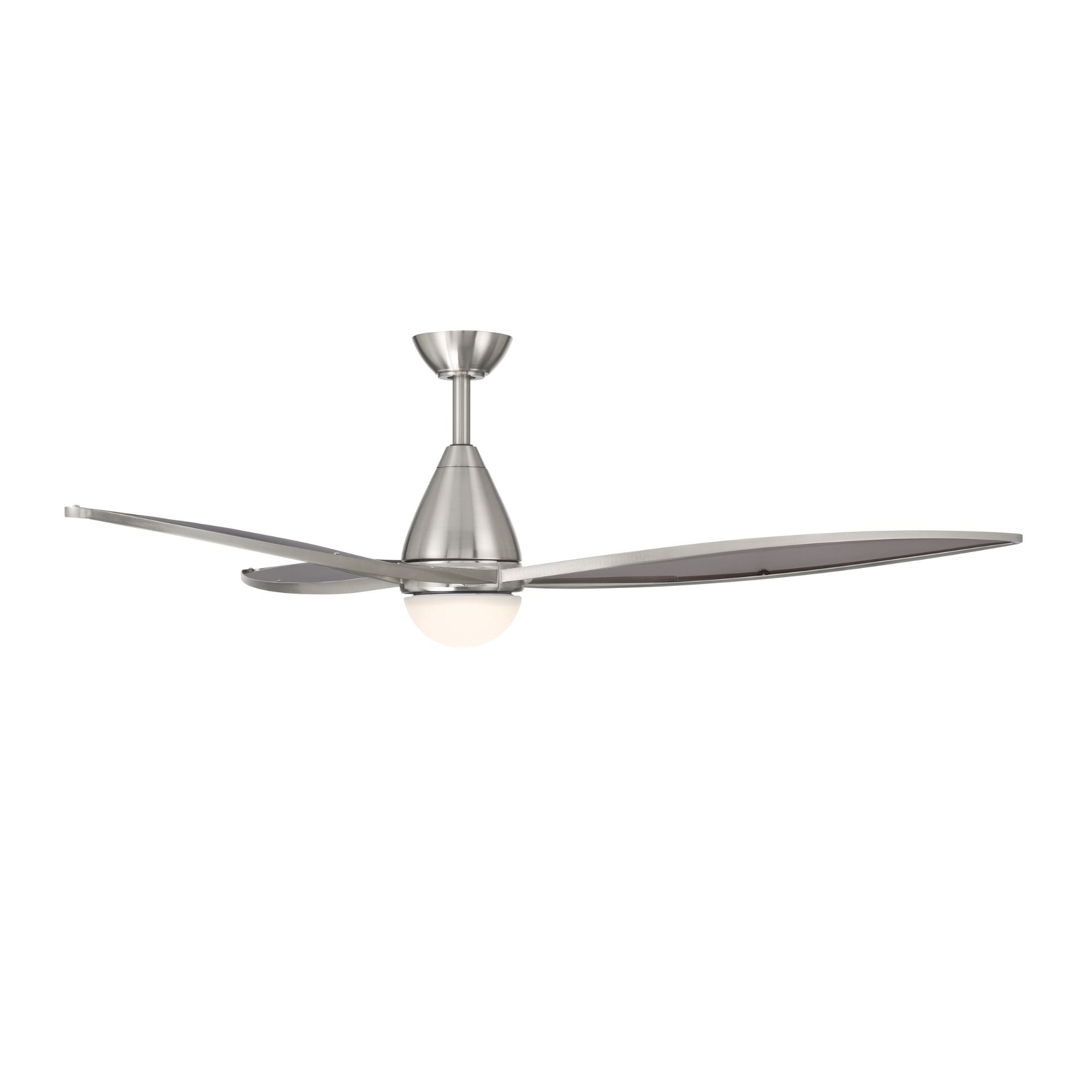 Minka Aire Fleur 64'' Ceiling Fan with LED Light DC Motor Brushed Nickel