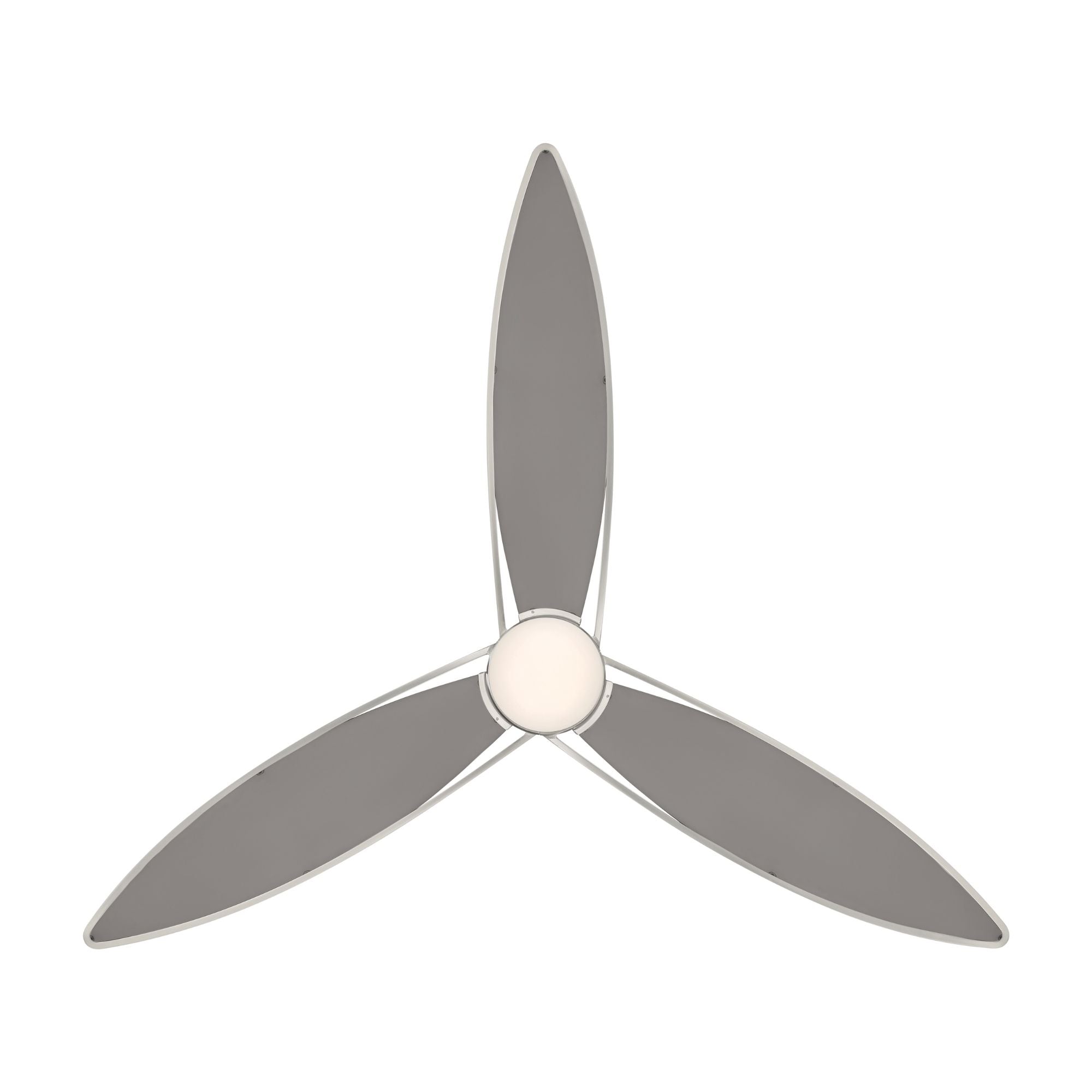 Minka Aire Fleur 64'' Ceiling Fan with LED Light DC Motor Brushed Nickel