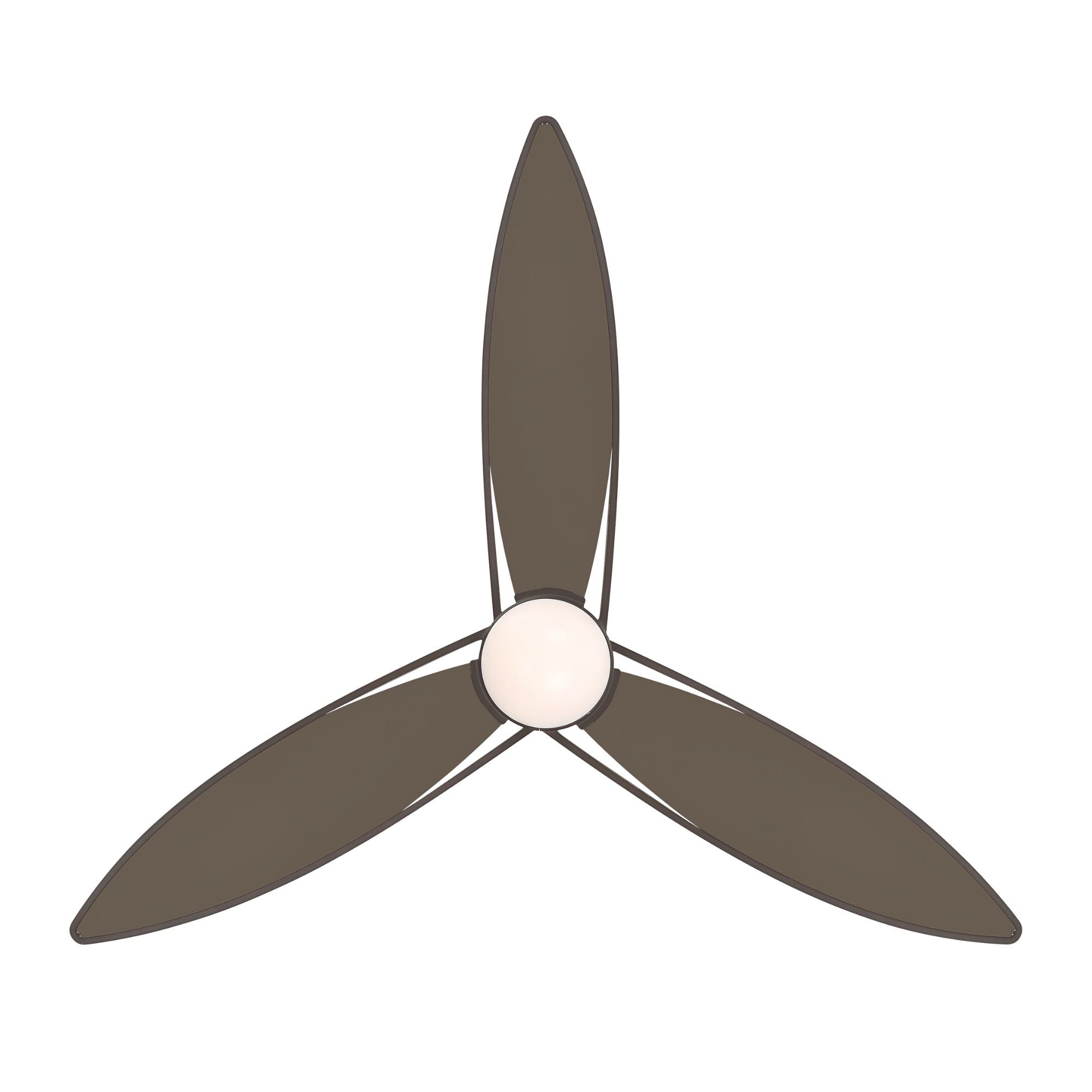 Minka Aire Fleur 64'' Ceiling Fan with LED Light DC Motor Heritage Brass/Dark Bronze