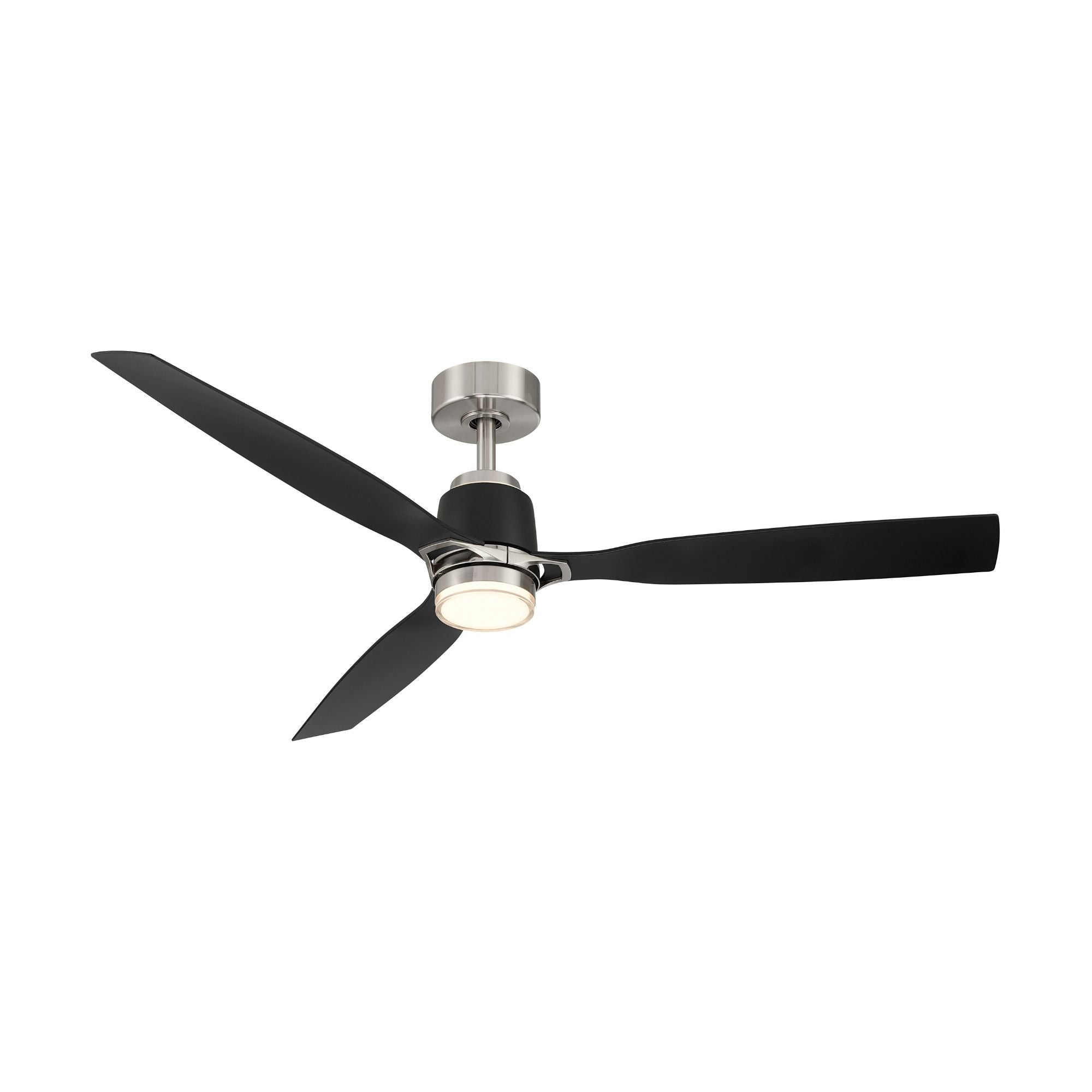 Minka Aire Foxden 53'' Smart Ceiling Fan with LED Light DC Motor Brushed Nickel