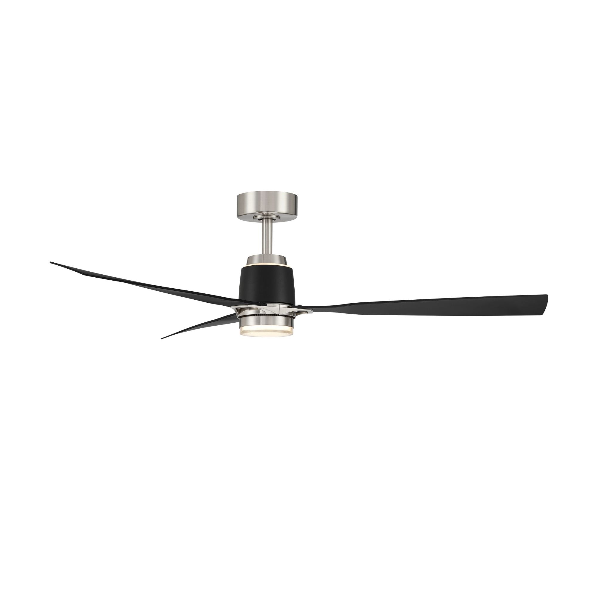Minka Aire Foxden 53'' Smart Ceiling Fan with LED Light DC Motor Brushed Nickel