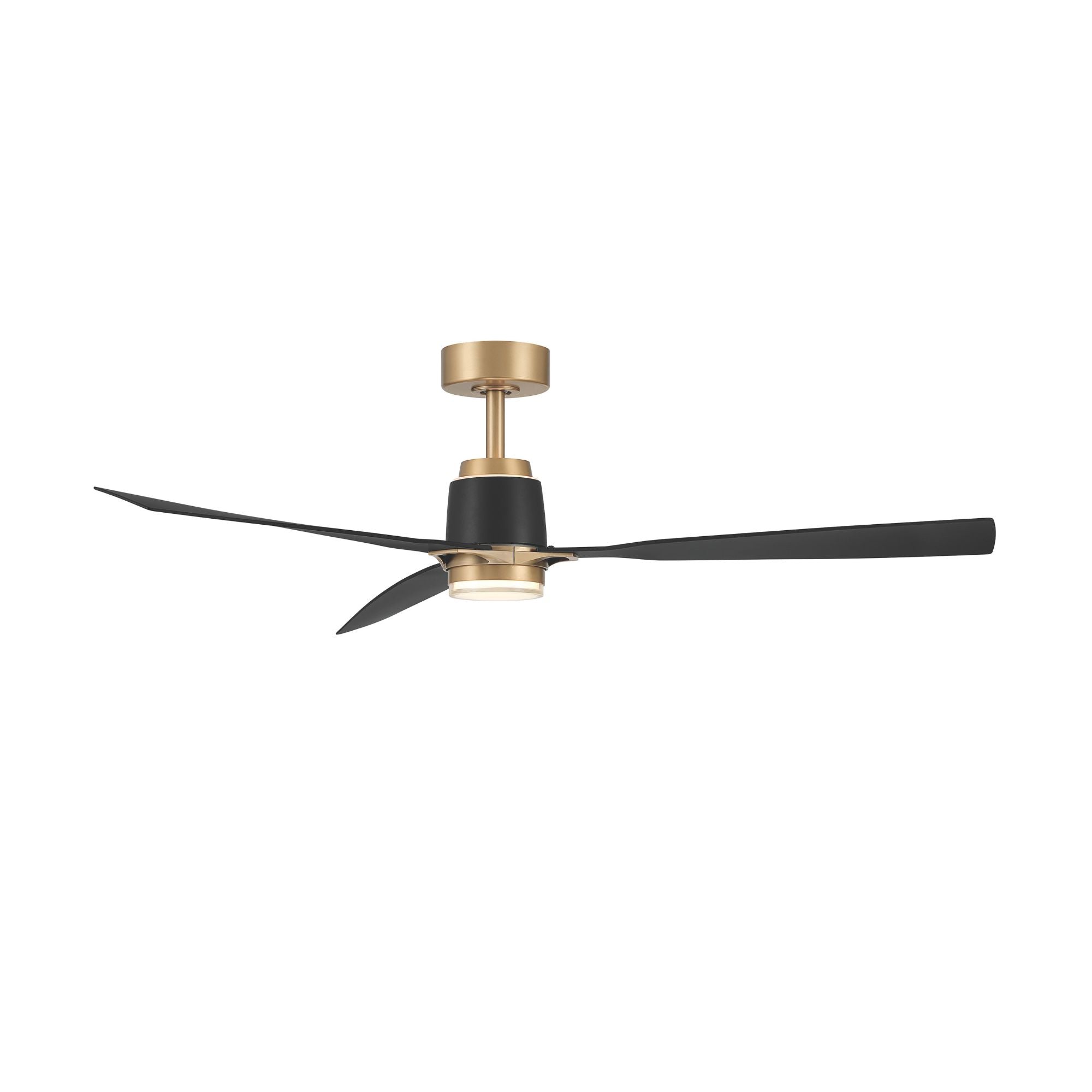 Minka Aire Foxden 53'' Smart Ceiling Fan with LED Light DC Motor Legacy Brass/Coal Black