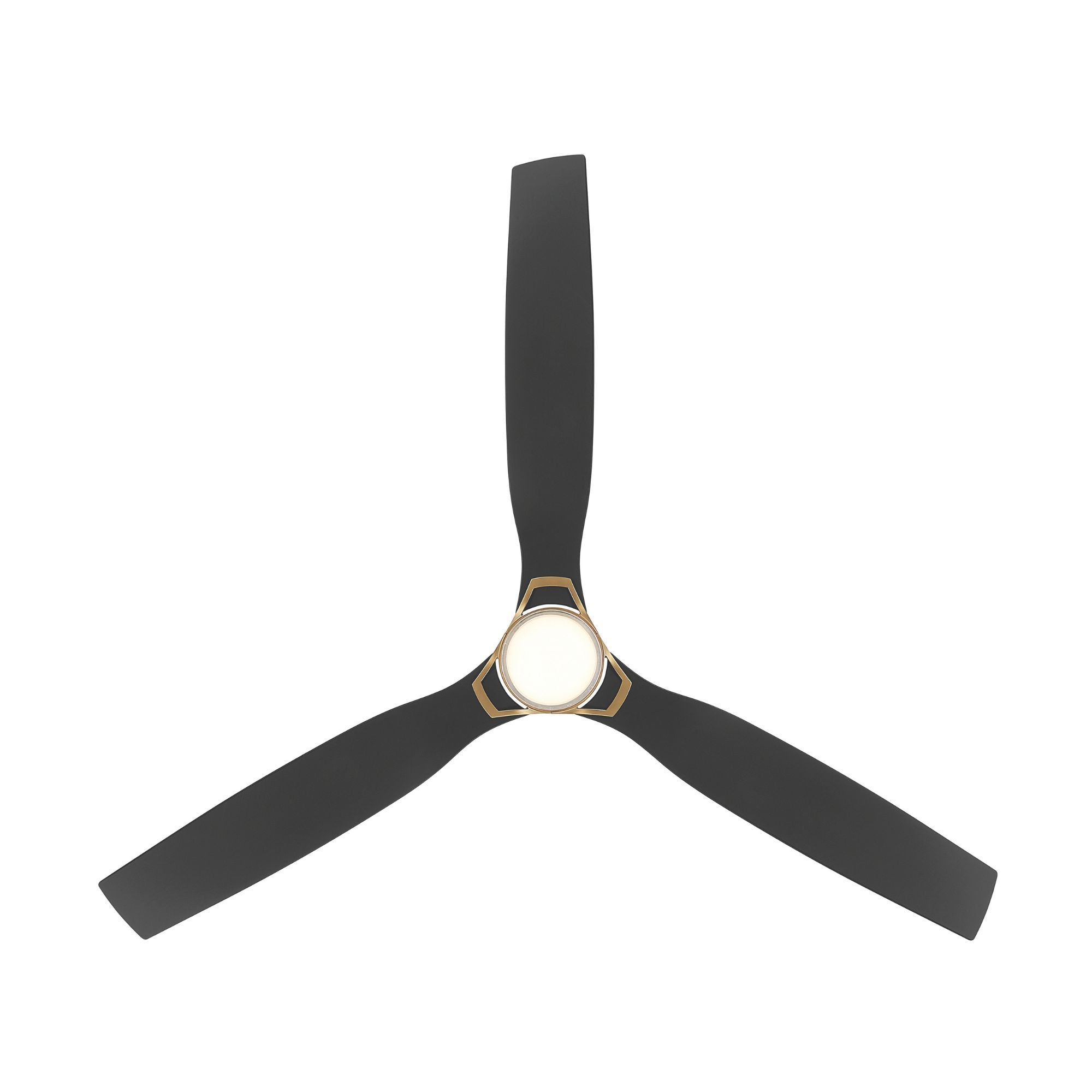 Minka Aire Foxden 53'' Smart Ceiling Fan with LED Light DC Motor Legacy Brass/Coal Black