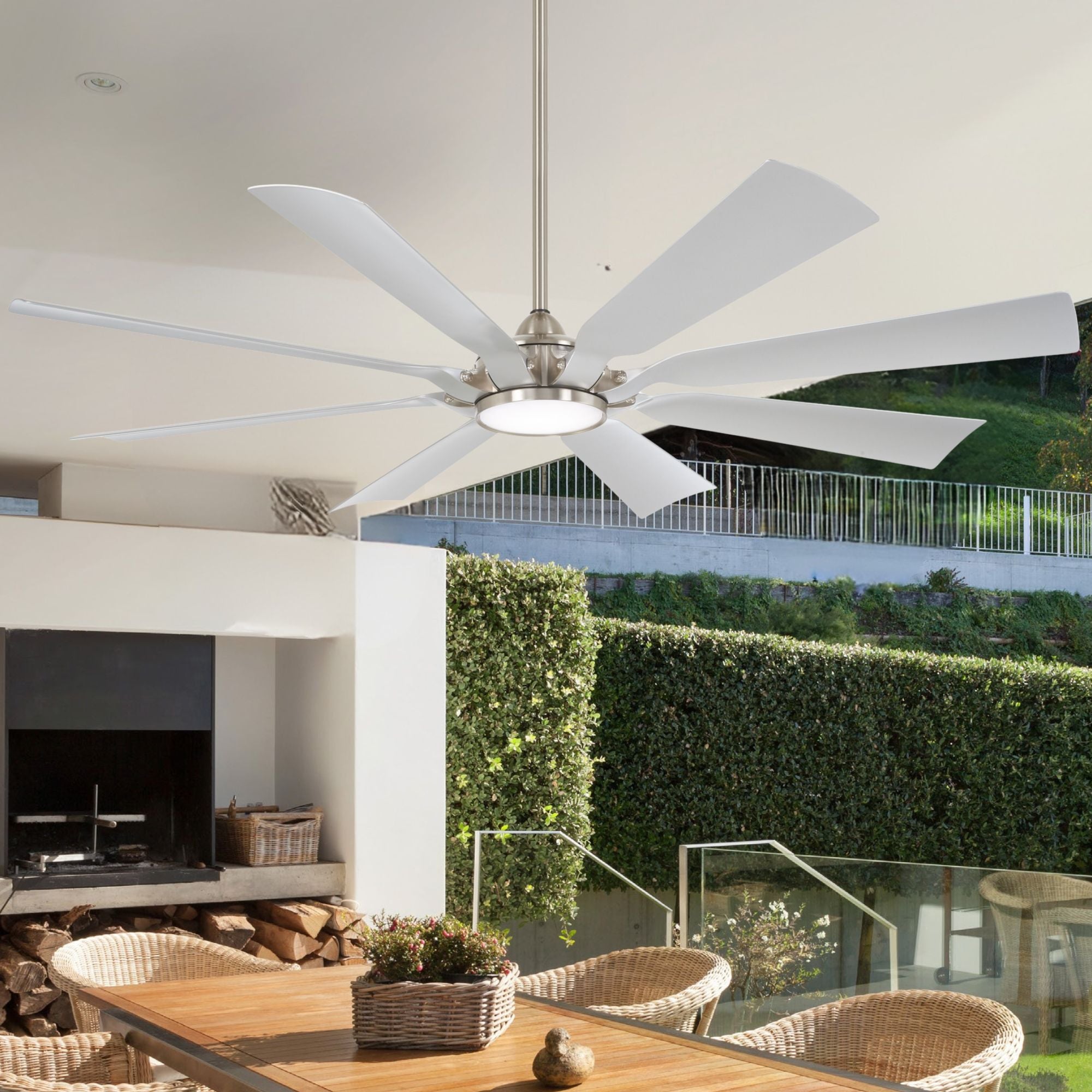 Future 65" Outdoor LED Ceiling Fan - Bees Lighting