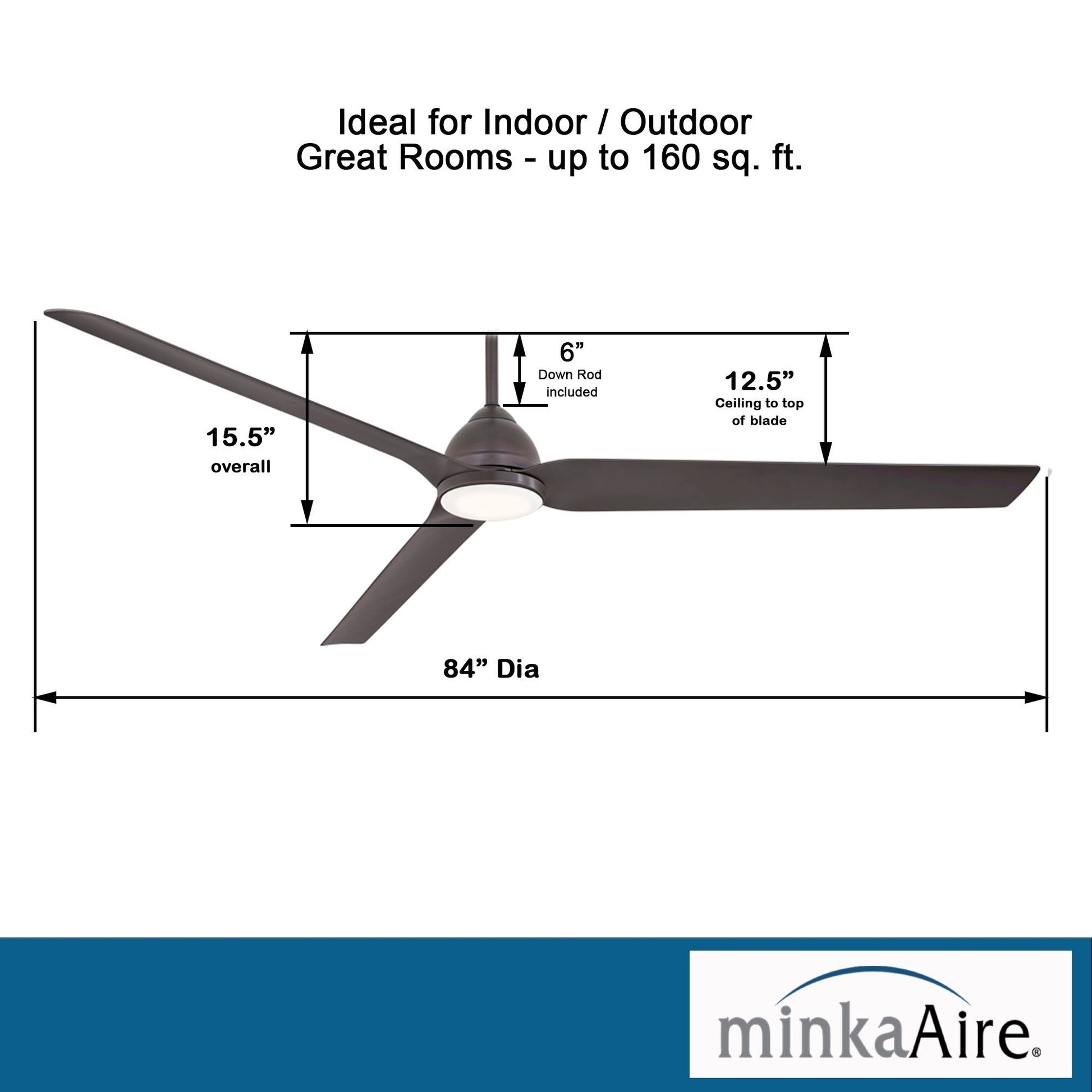 Java Xtreme 84" Kocoa LED Smart Ceiling Fan - Bees Lighting
