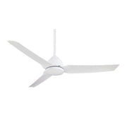 Java 54" Flat White Wet Rated Ceiling Fan with Remote - Bees Lighting
