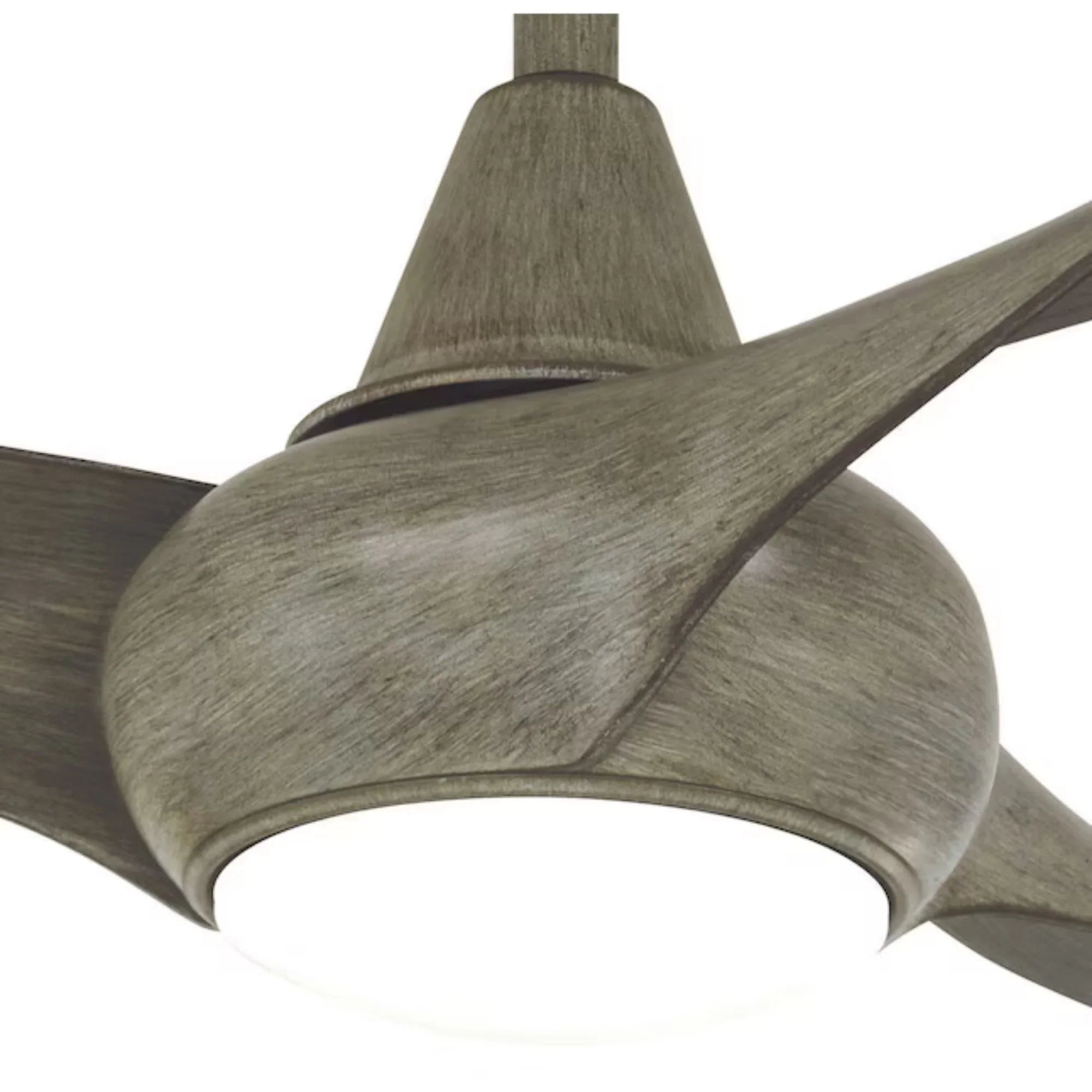 Light Wave LED 52" Driftwood Modern Ceiling Fan with Light and Remote