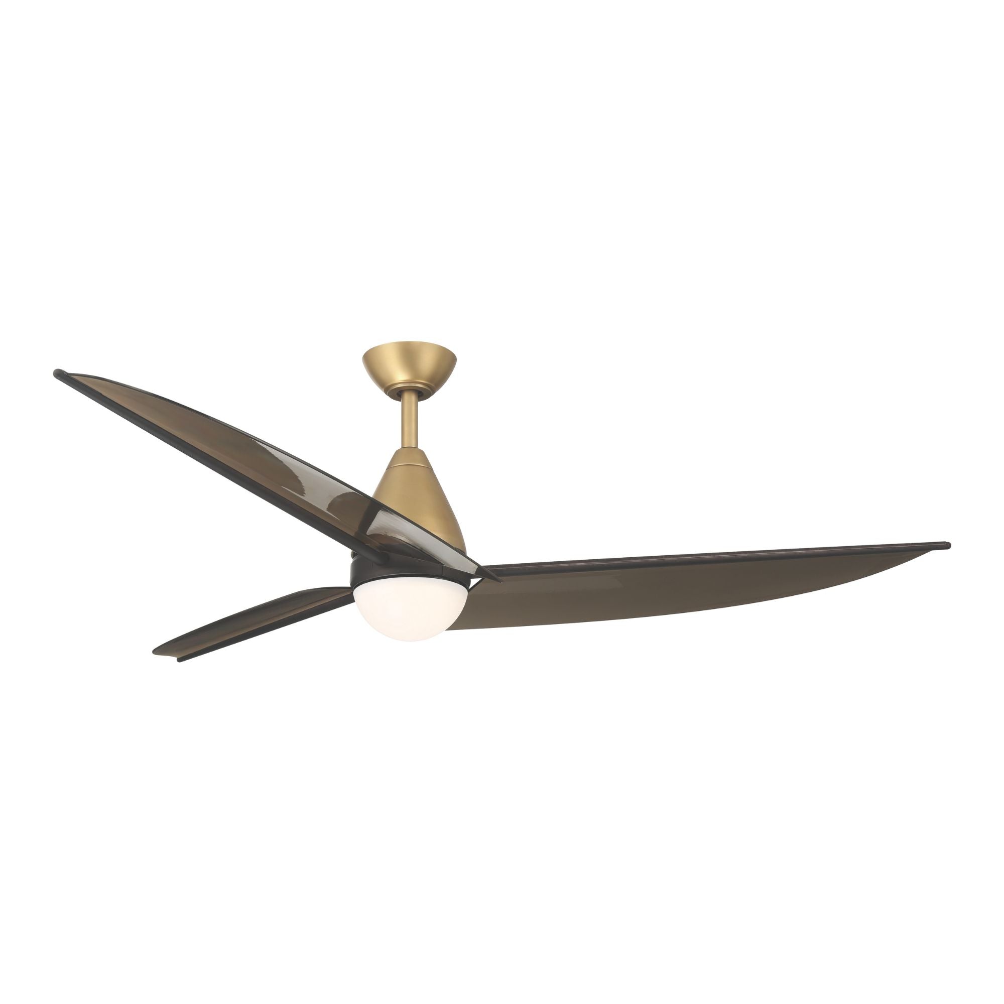 Minka Aire Lirden 65'' Smart Ceiling Fan with LED Light DC Motor Heritage Brass/Dark Bronze