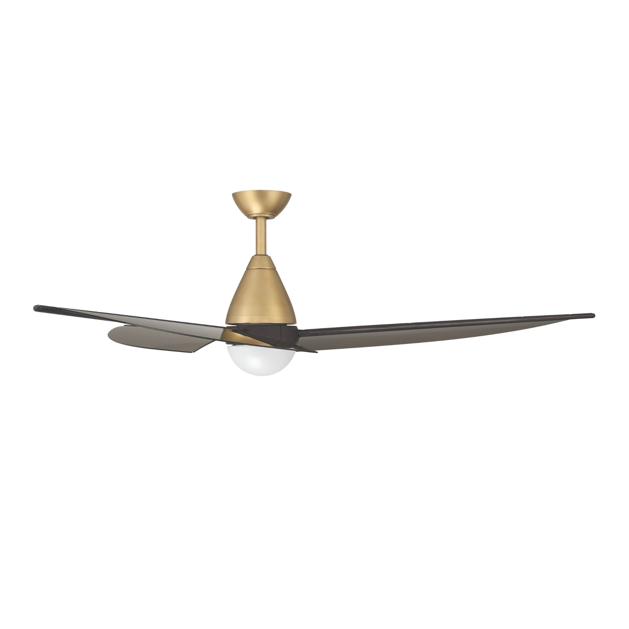 Minka Aire Lirden 65'' Smart Ceiling Fan with LED Light DC Motor Heritage Brass/Dark Bronze