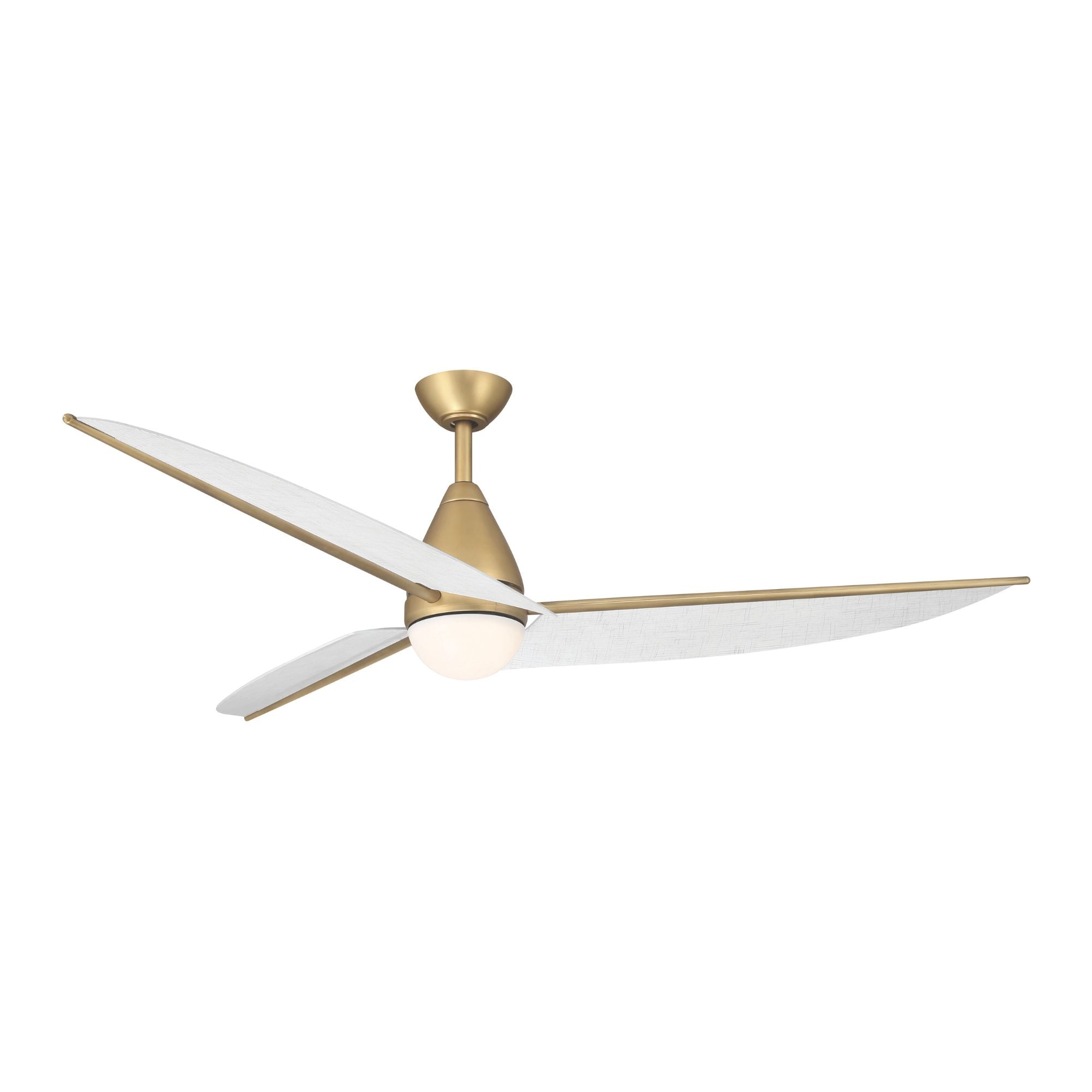 Minka Aire Lirden 65'' Smart Ceiling Fan with LED Light DC Motor Heritage Brass