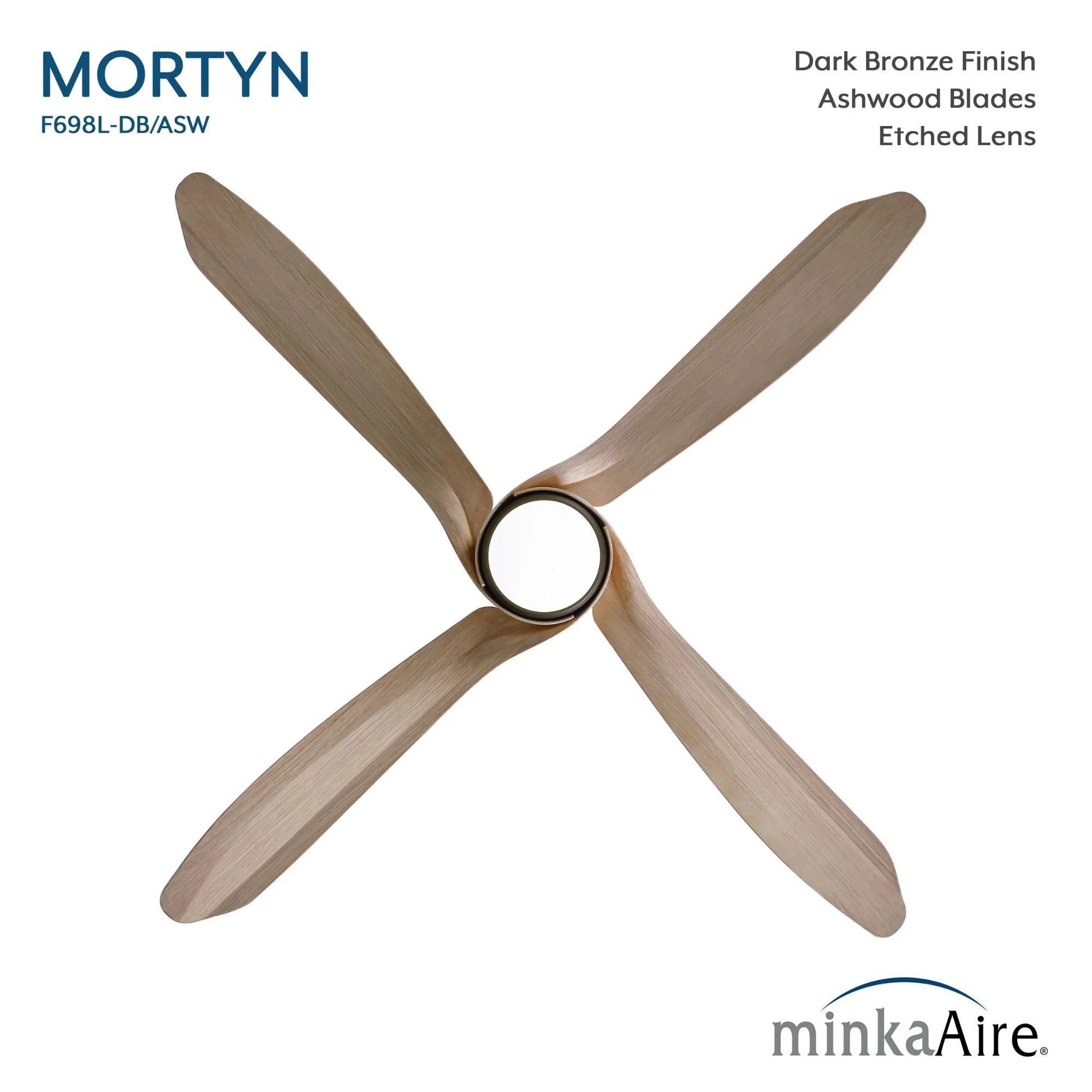 Mortyn 60" Indoor/Outdoor LED Ceiling Fan, Dark Bronze