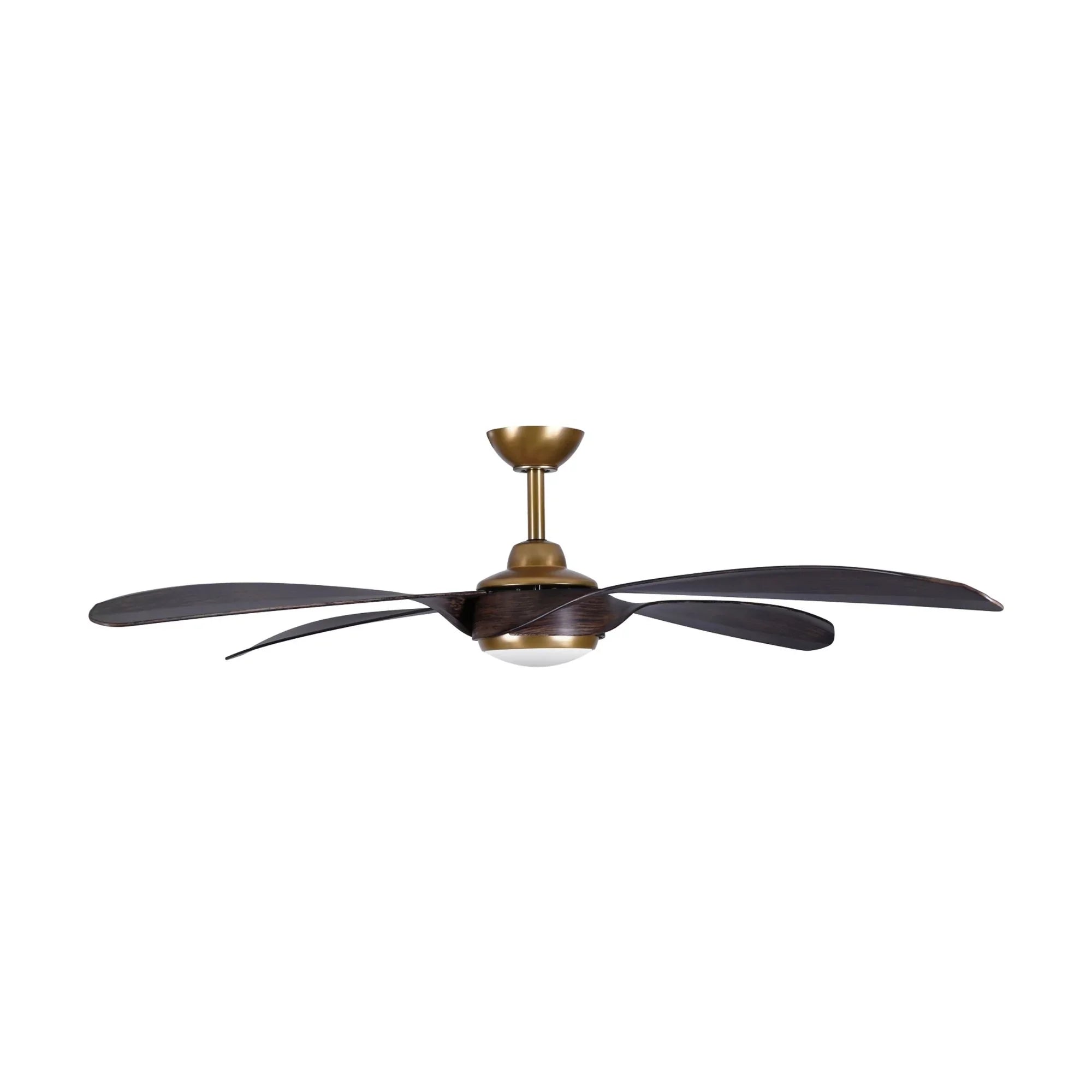 Mortyn 60" Indoor/Outdoor LED Ceiling Fan, Legacy Brass