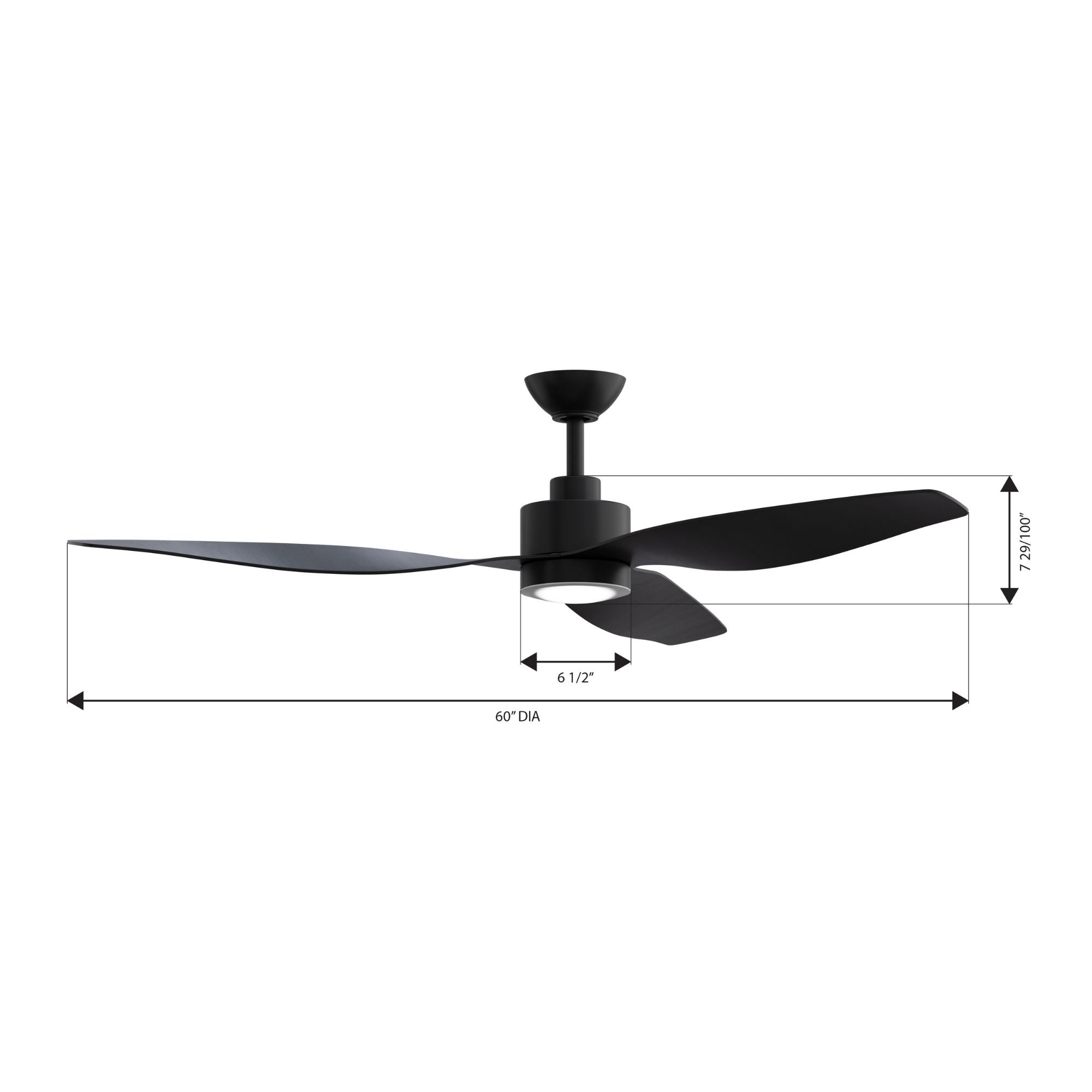 Minka Aire Norwynd 60'' Smart Ceiling Fan with LED Light DC Motor Coal Black