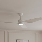 Minka Aire Norwynd 60'' Smart Ceiling Fan with LED Light DC Motor Flat White