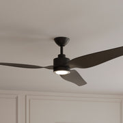 Minka Aire Norwynd 72'' Smart Ceiling Fan with LED Light DC Motor Coal Black