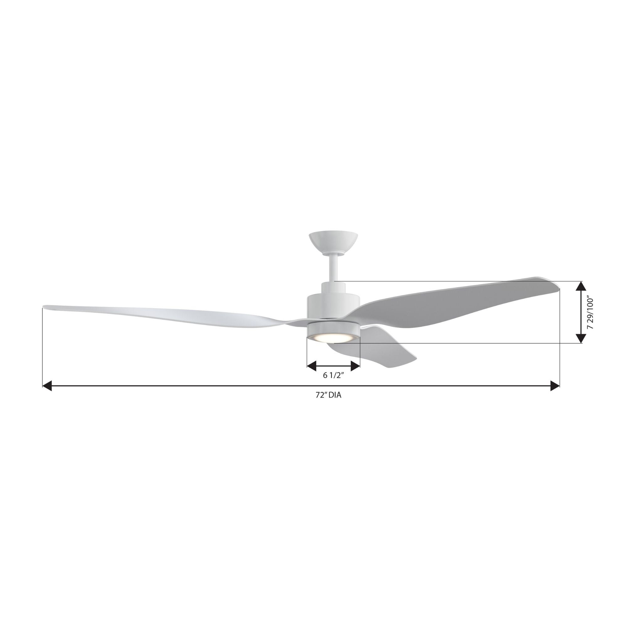 Minka Aire Norwynd 72'' Smart Ceiling Fan with LED Light DC Motor Flat White