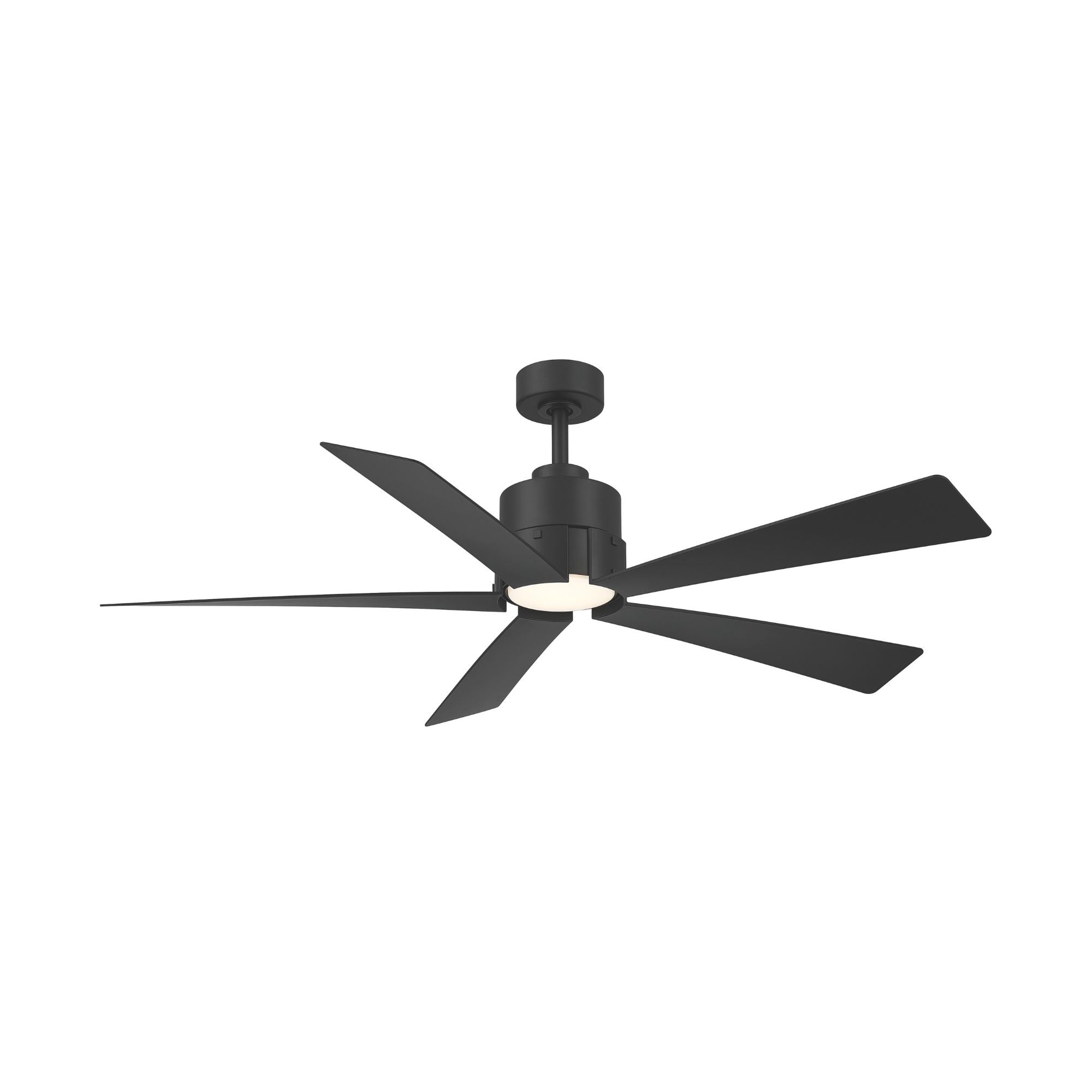 Oovin 54" 5-CCT LED Smart Ceiling Fan, Full Coal Finish