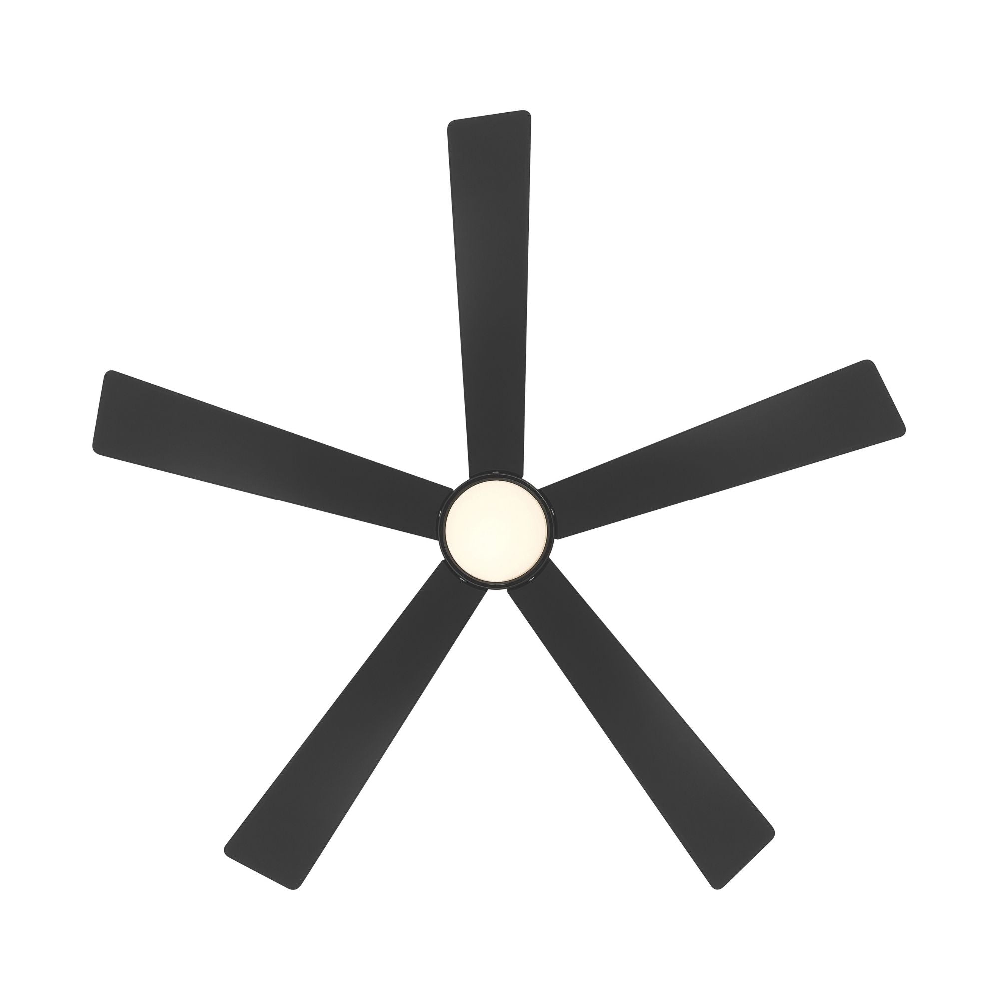 Oovin 54" 5-CCT LED Smart Ceiling Fan, Full Coal Finish