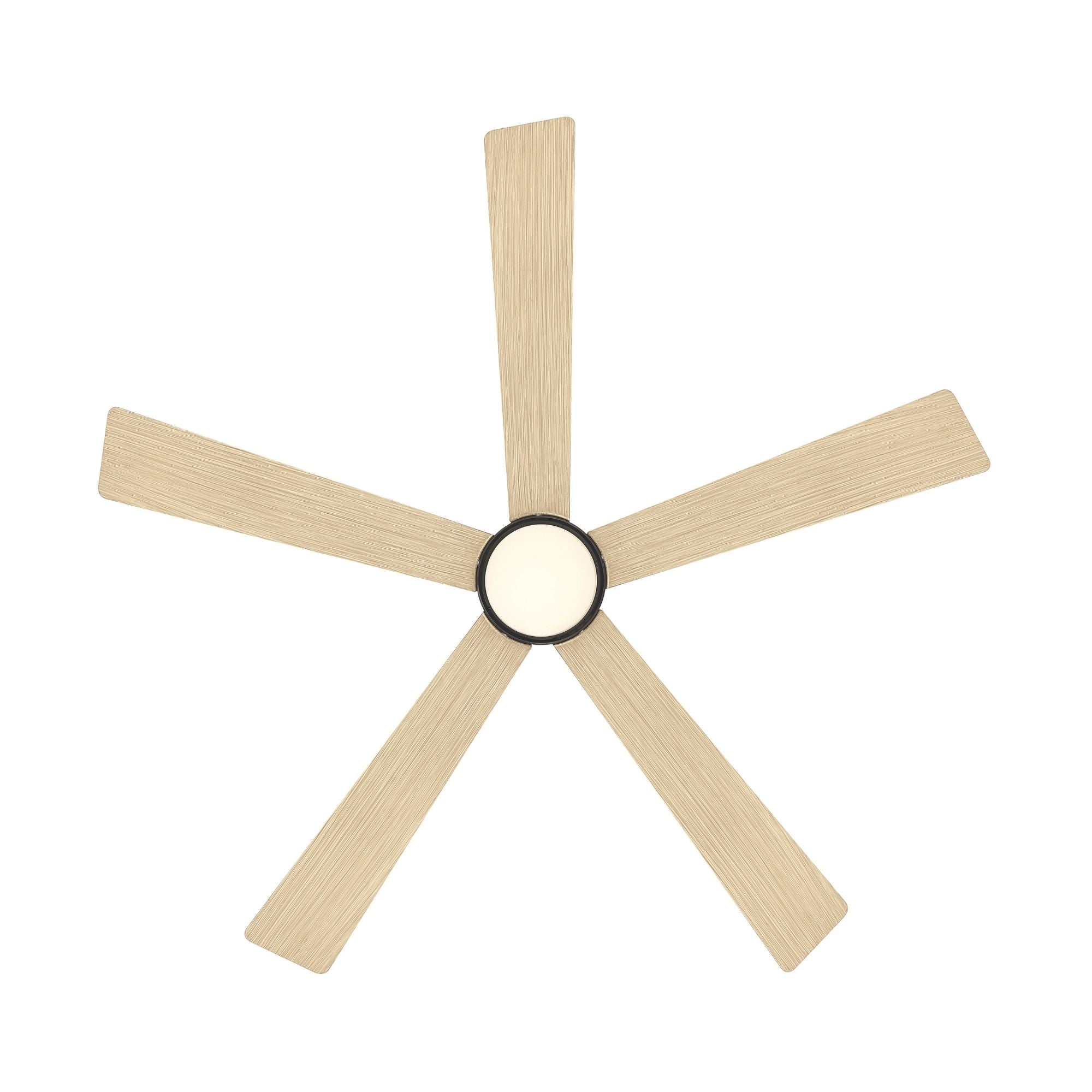 Oovin 54" 5-CCT LED Smart Ceiling Fan, Dark Bronze with White Oak Blades