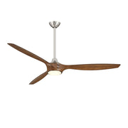 Pierce 65" Nickel LED Smart Ceiling Fan