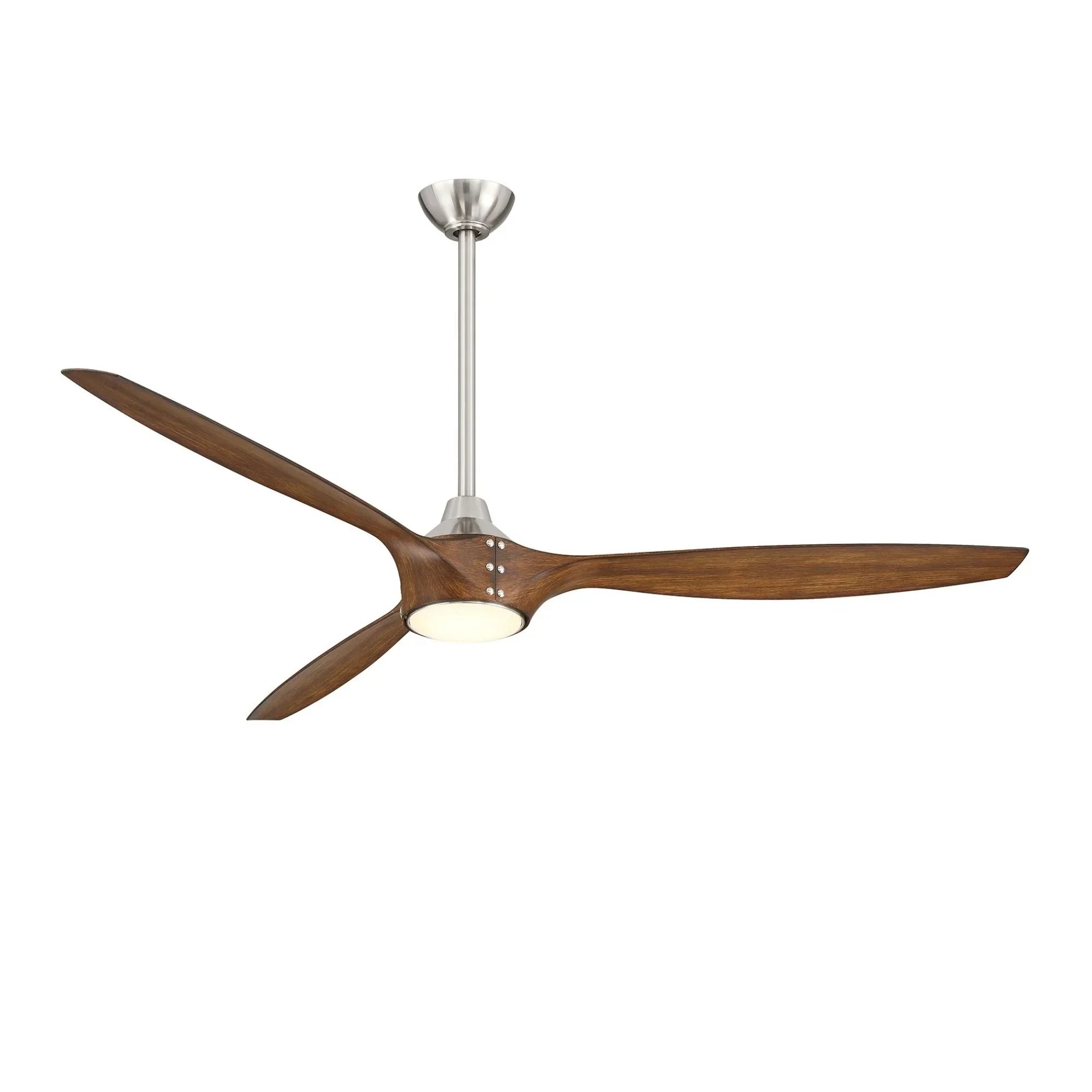 Pierce 65" Nickel LED Smart Ceiling Fan