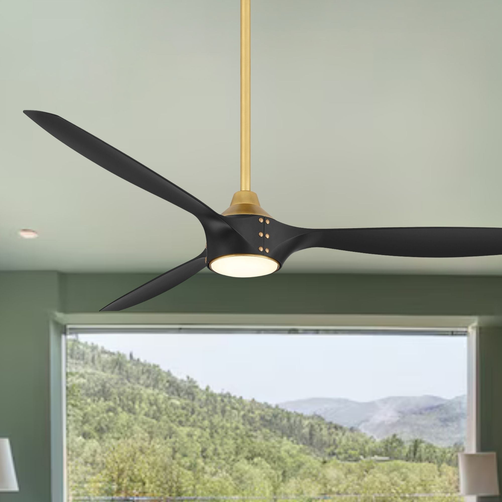 Pierce 65" Brass LED Smart Ceiling Fan