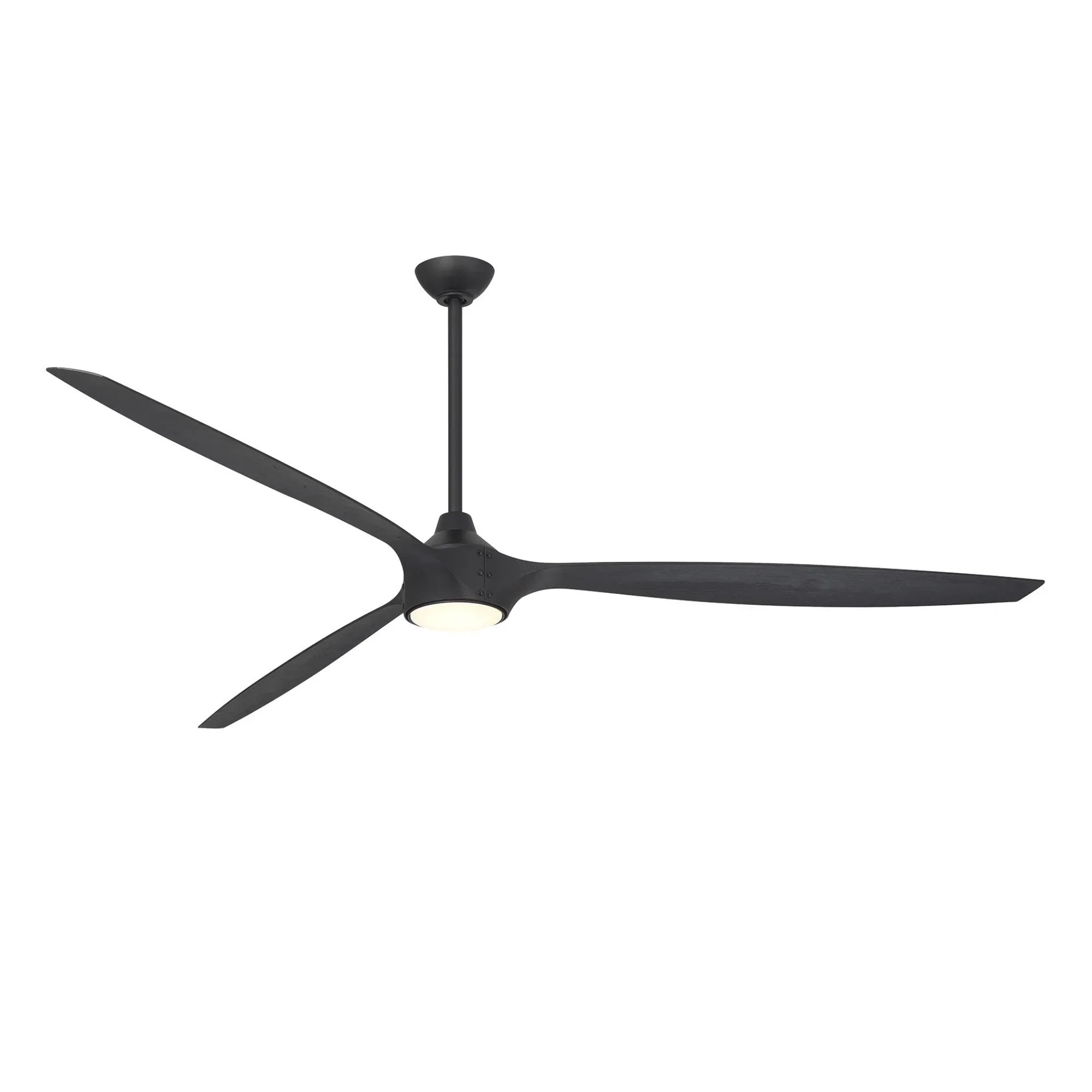 Pierce 84" Black Coal Large LED Smart Ceiling Fan