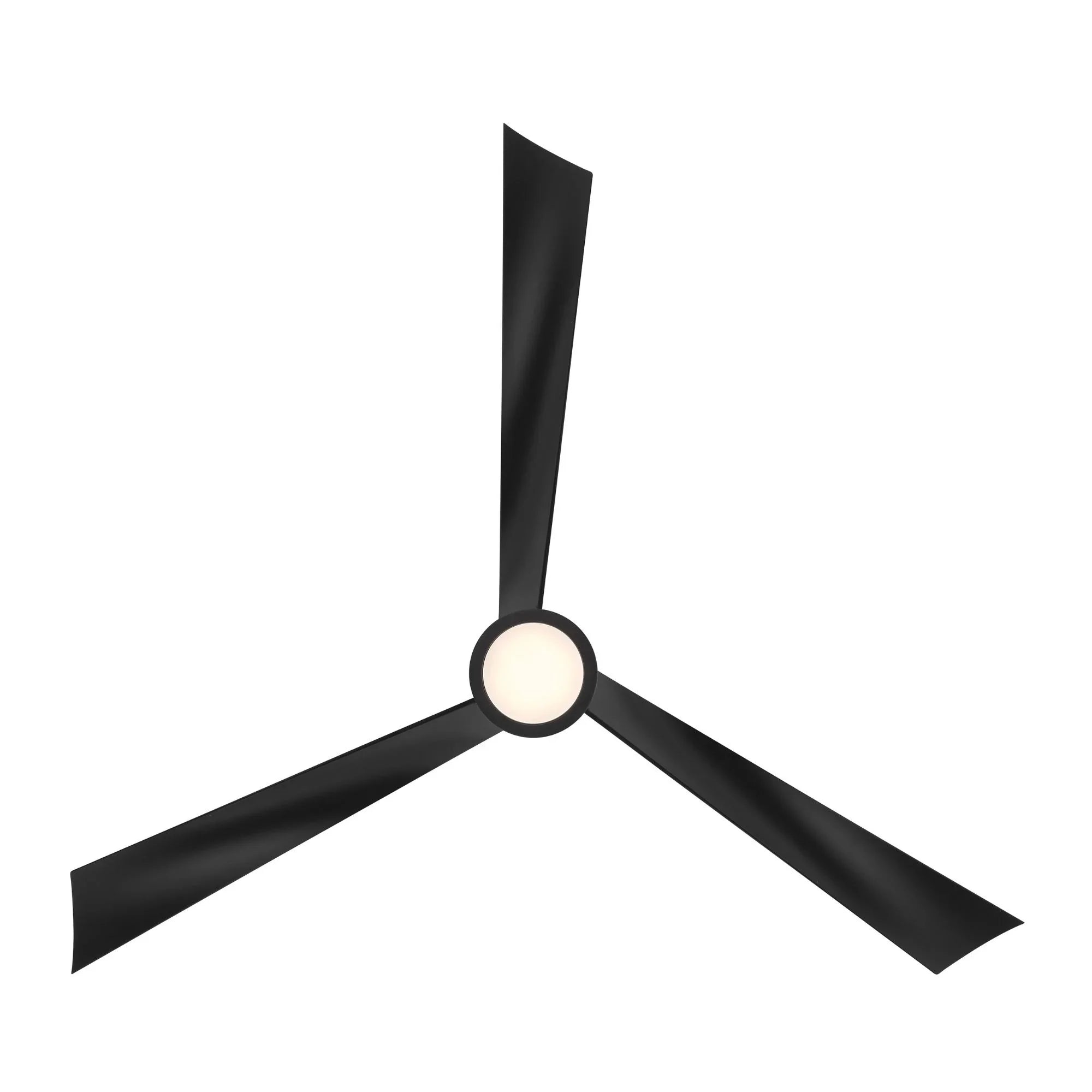 Pike 56" Black Coal Indoor Ceiling Fan with Light